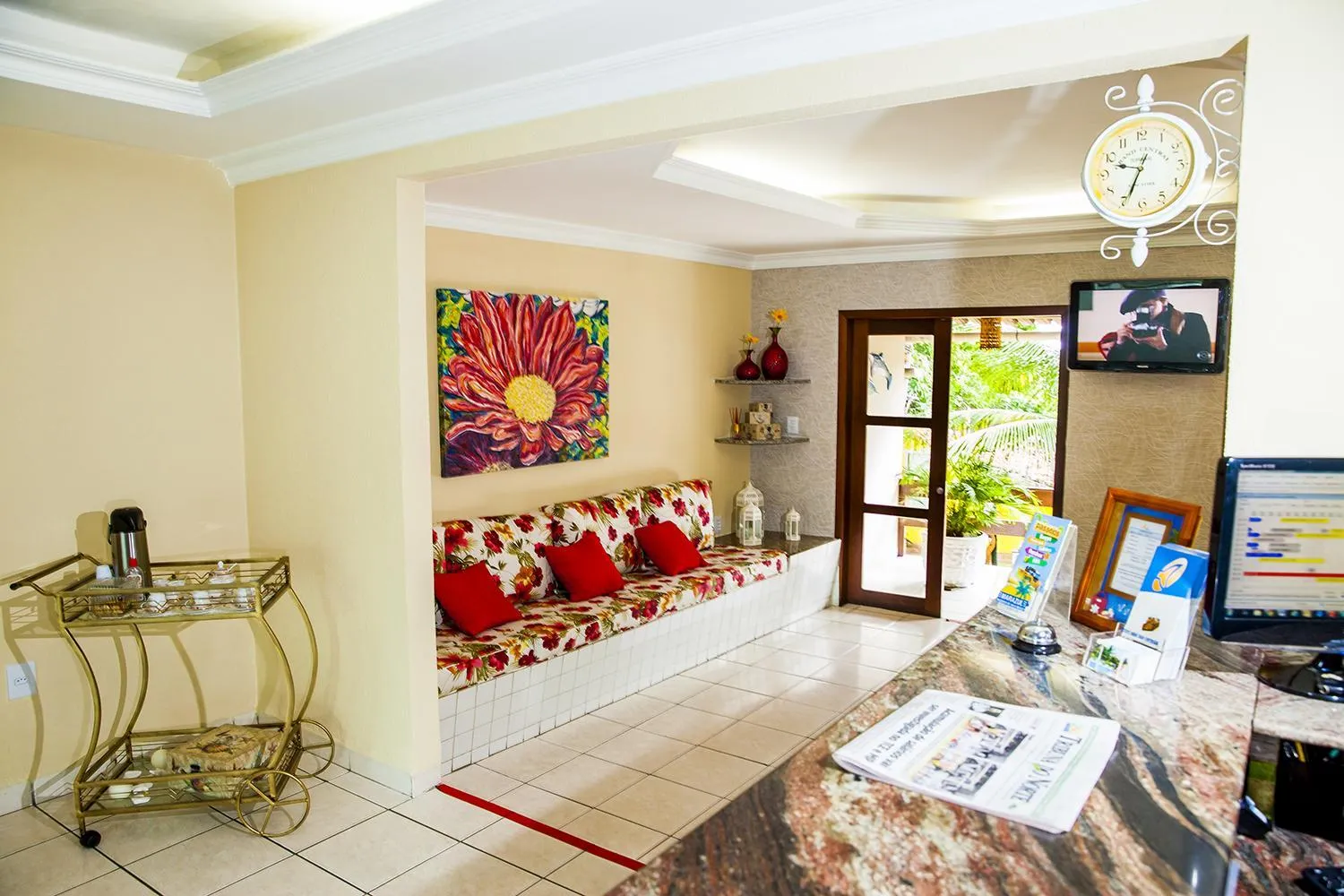 Lobby or reception in Hotel Tubarão