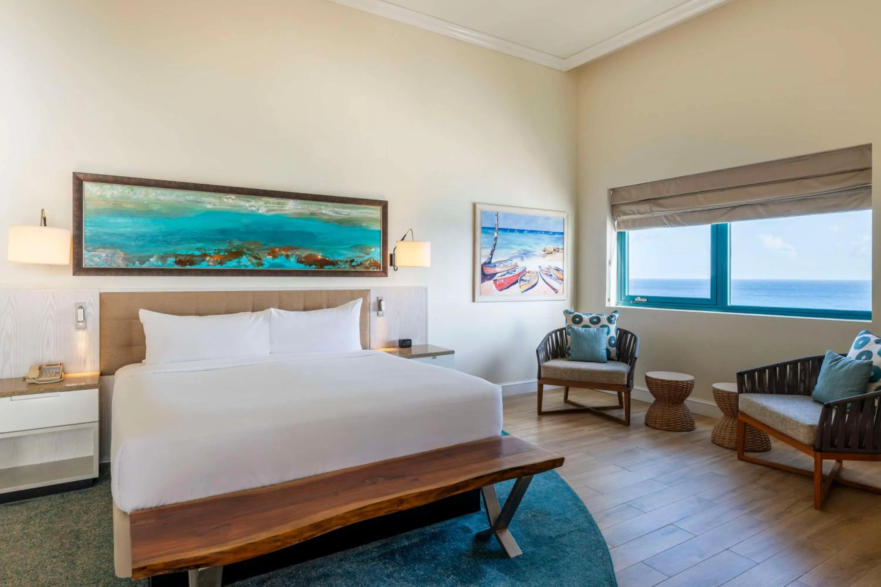 Bed in Hilton Barbados Resort