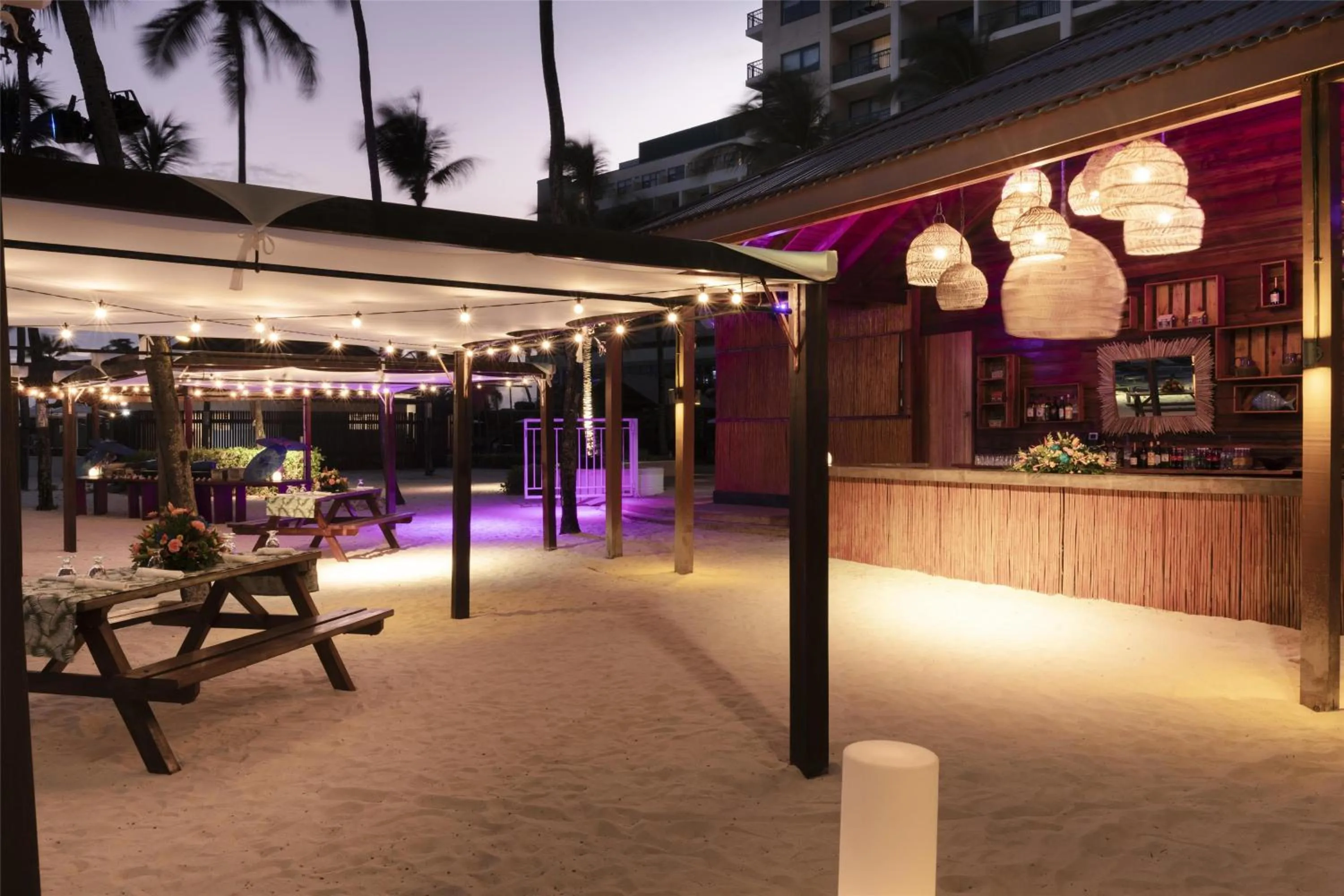 Patio in Hilton Barbados Resort