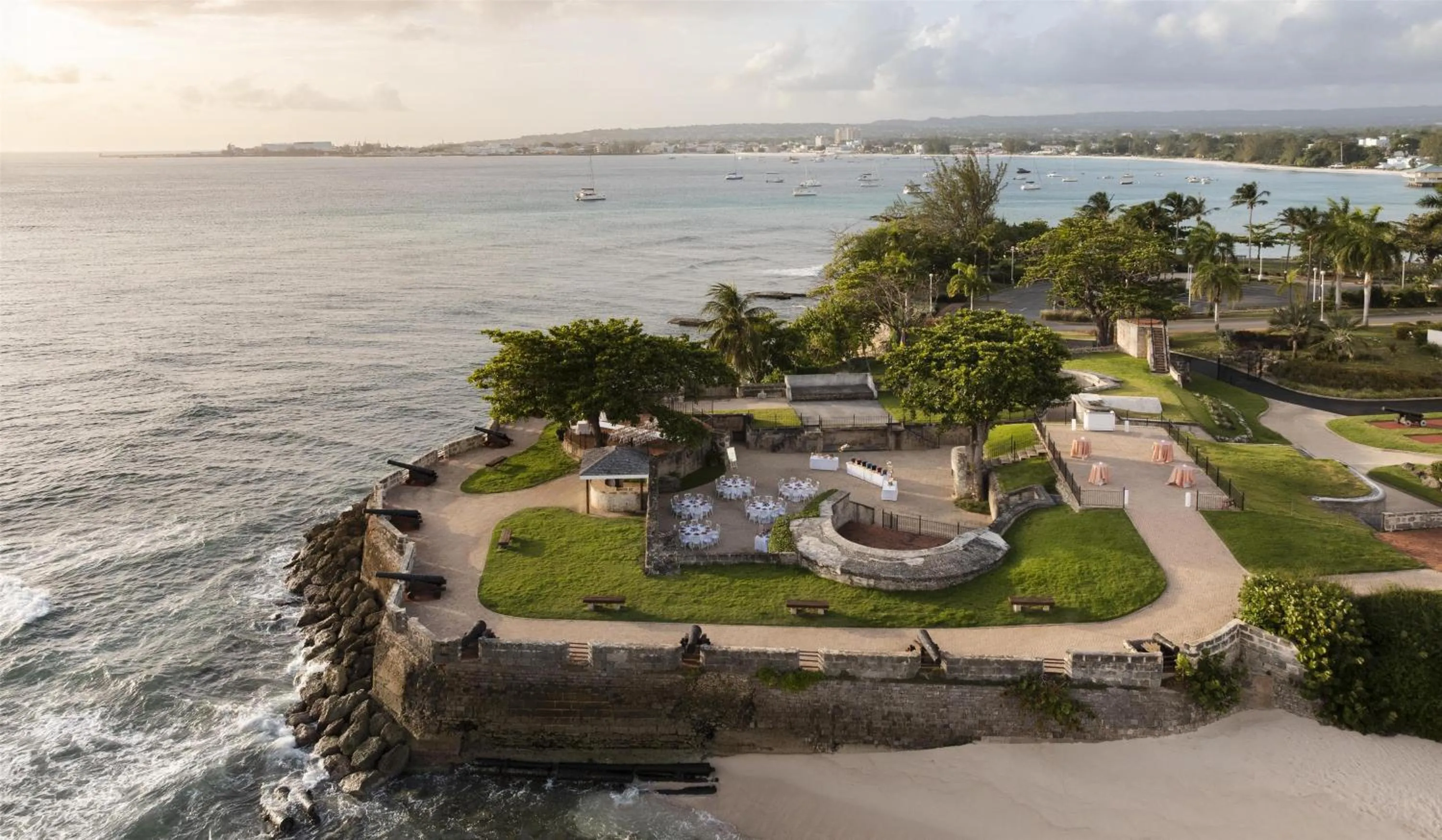 Inner courtyard view in Hilton Barbados Resort