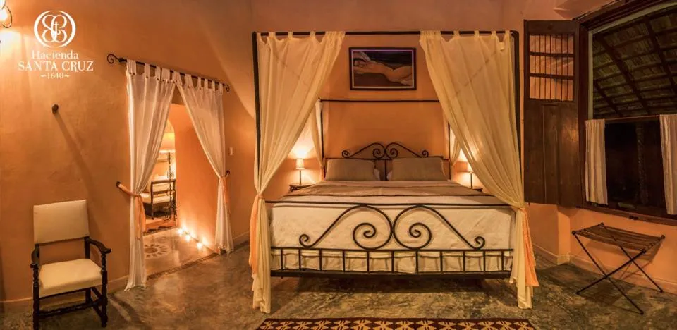 Bed in Hacienda Santa Cruz Merida