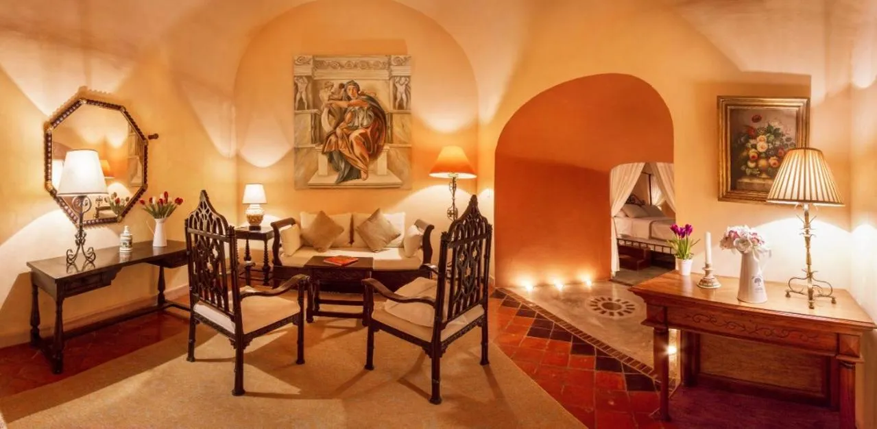 Living room in Hacienda Santa Cruz Merida