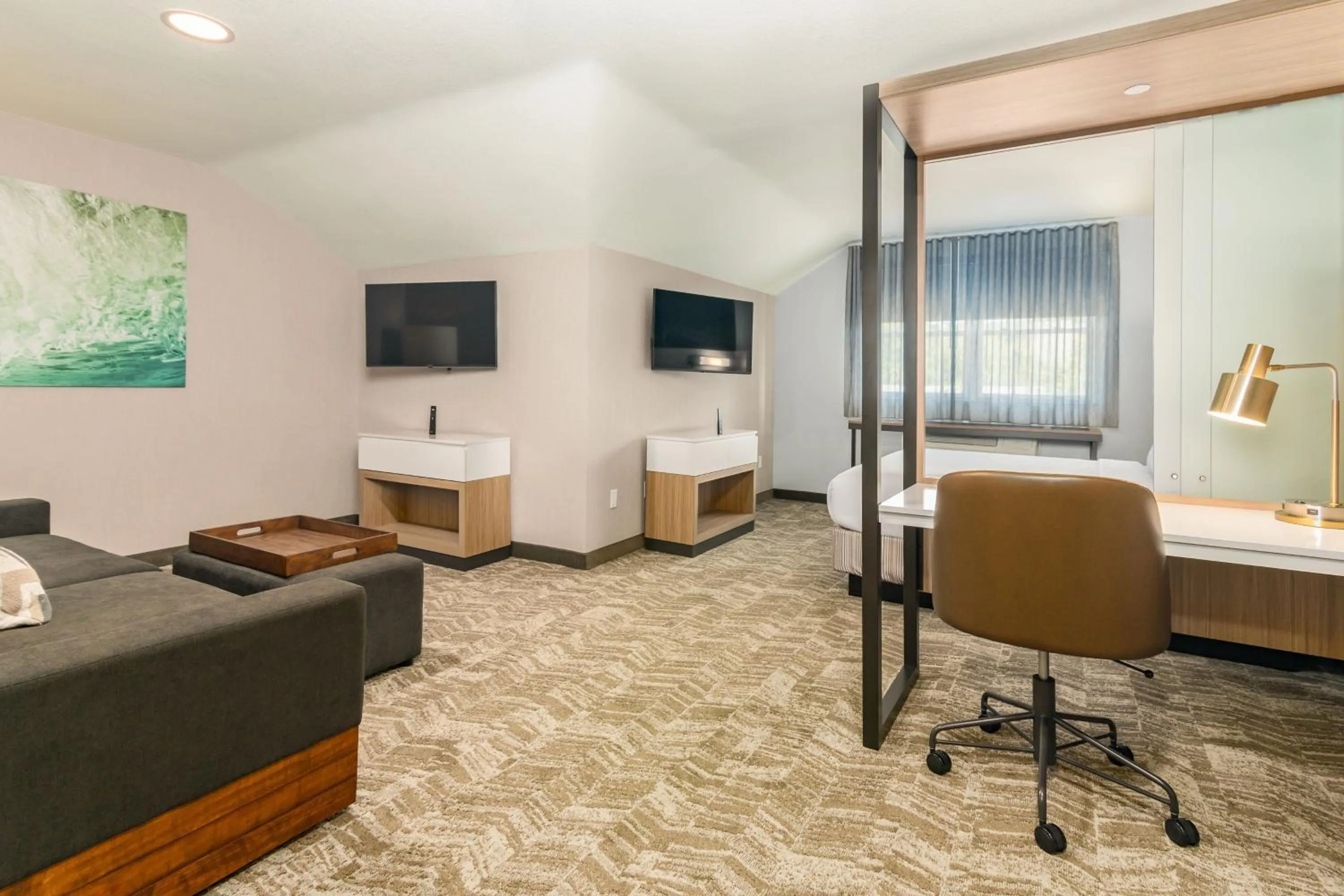 Photo of the whole room, Bed in SpringHill Suites by Marriott Freeport Brunswick