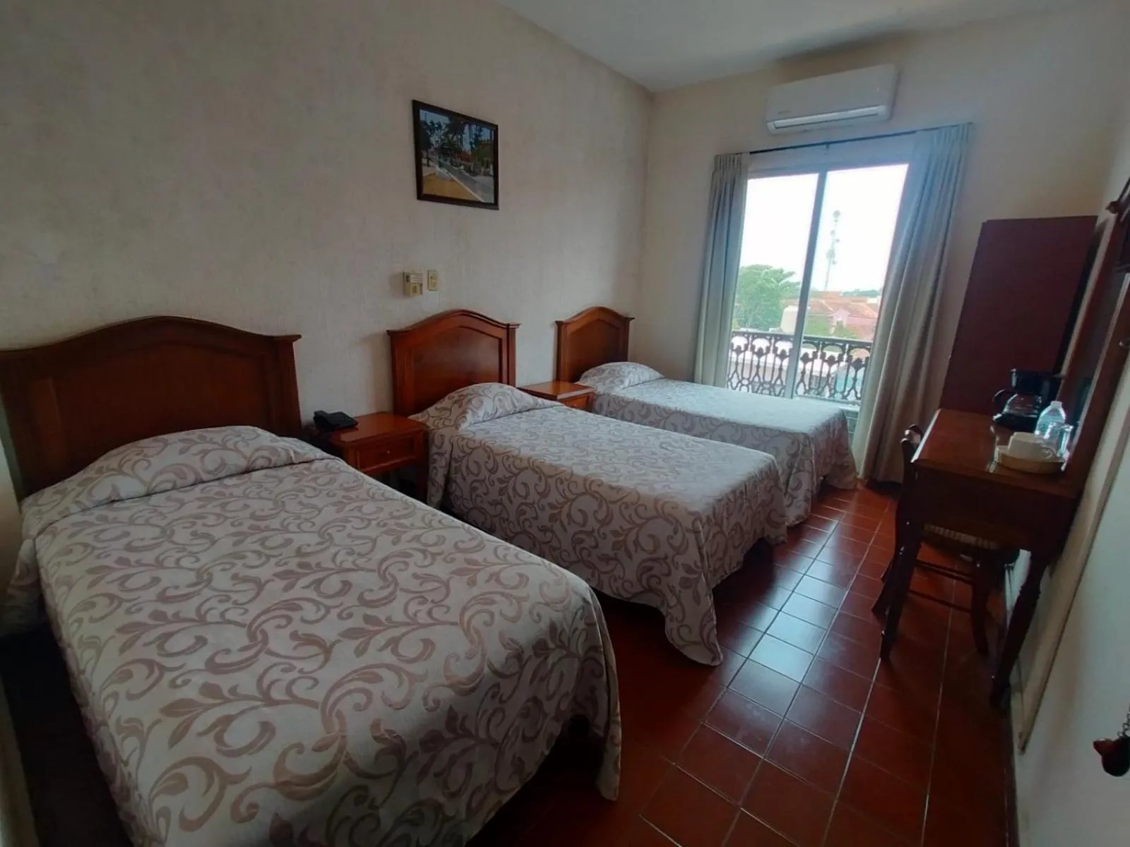 Bed in Hotel Posada Doña Lala