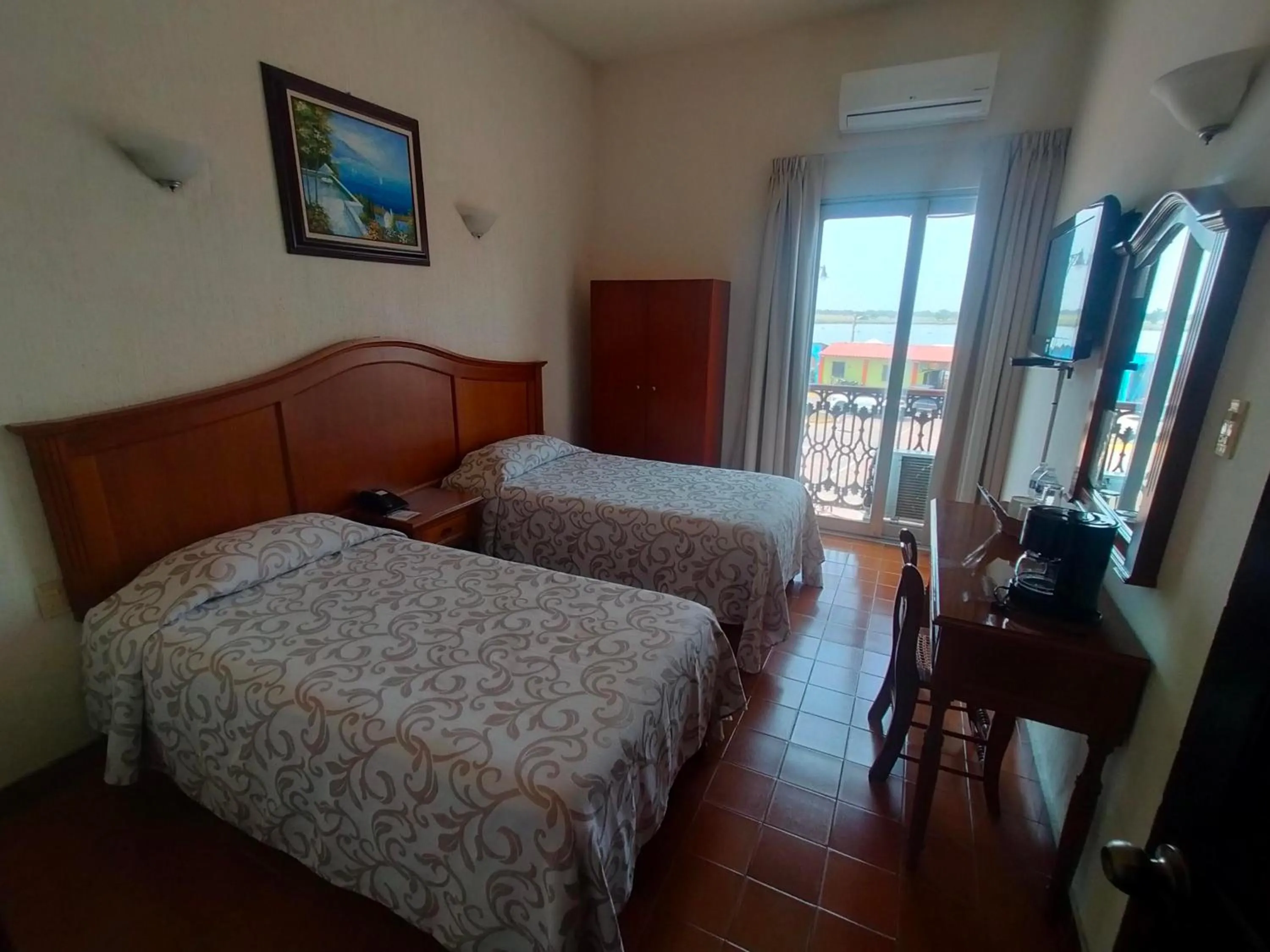 Bed in Hotel Posada Doña Lala