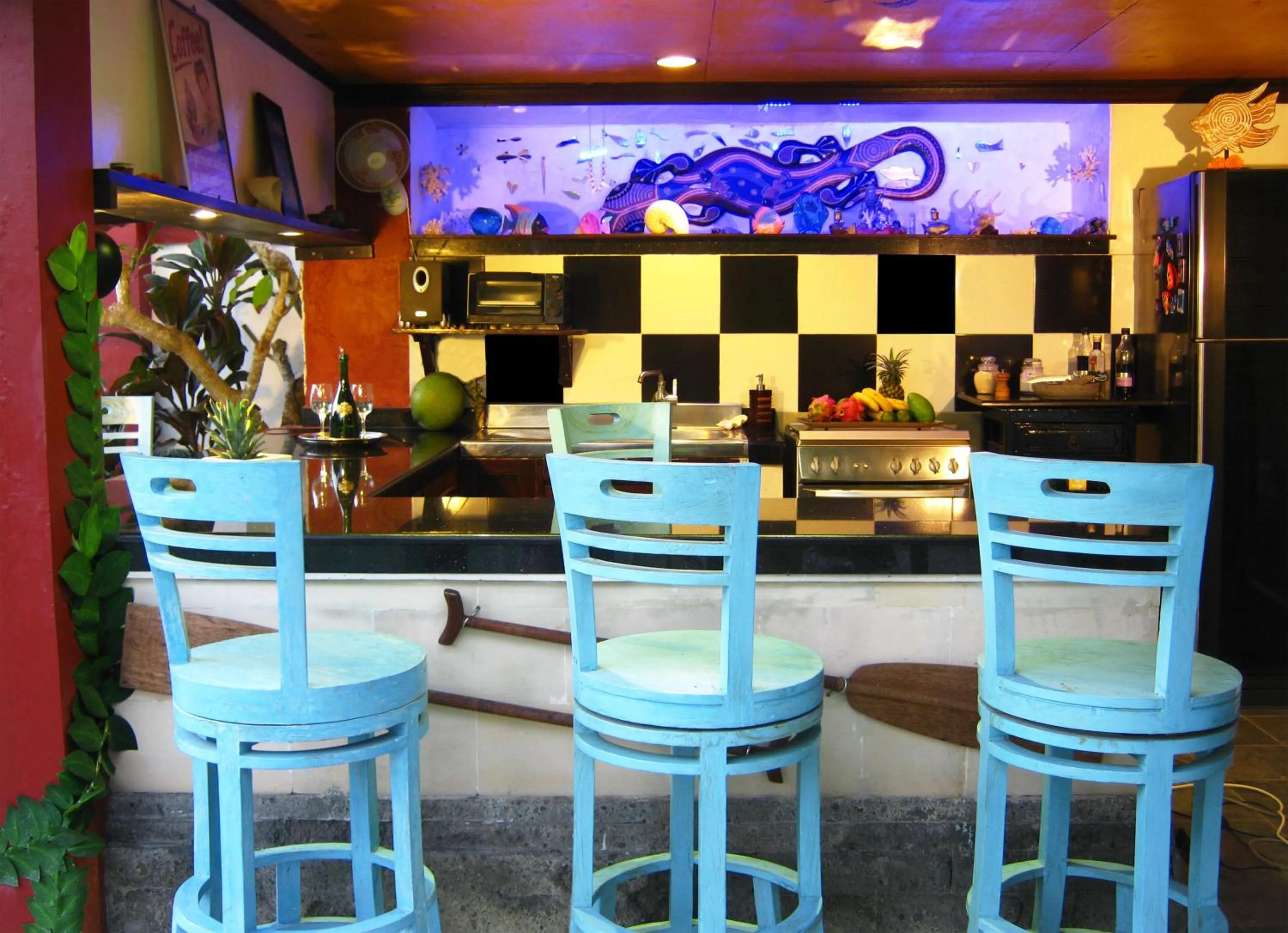 Kitchen or kitchenette in Villa Shantitara Bungalows