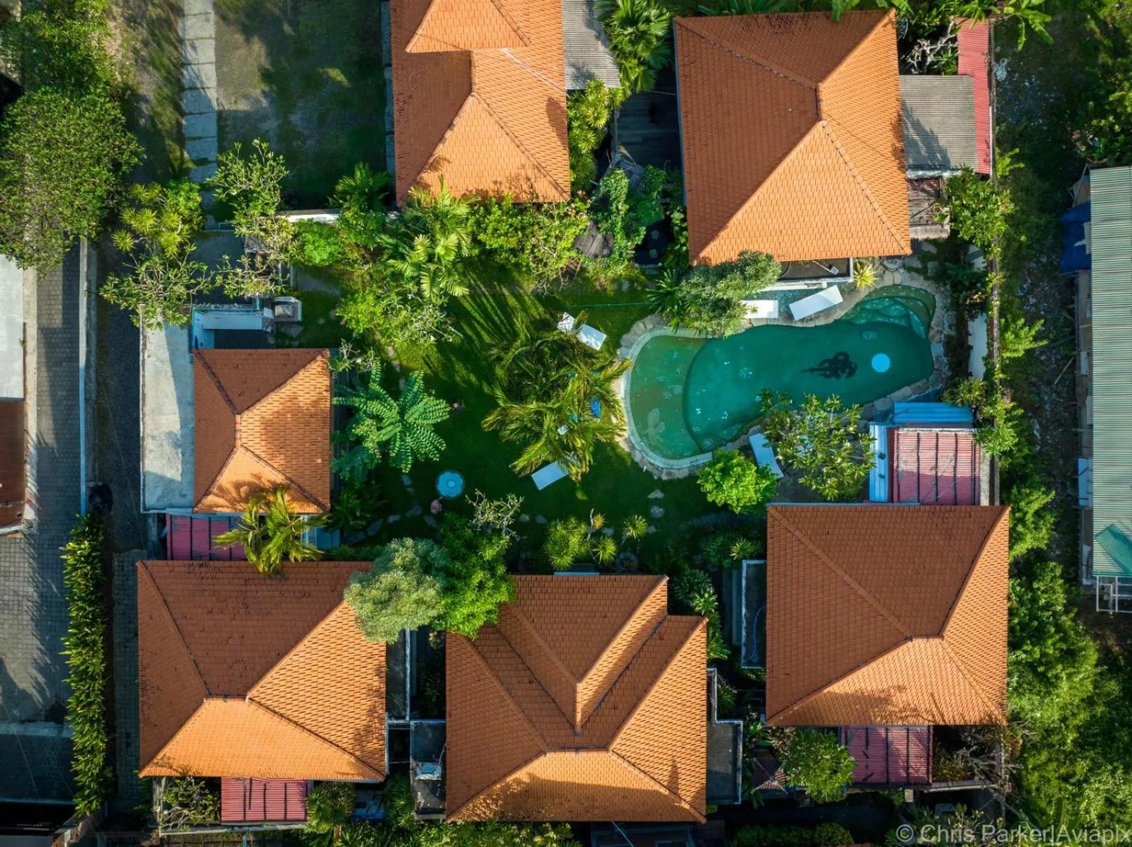Bird's eye view in Villa Shantitara Bungalows