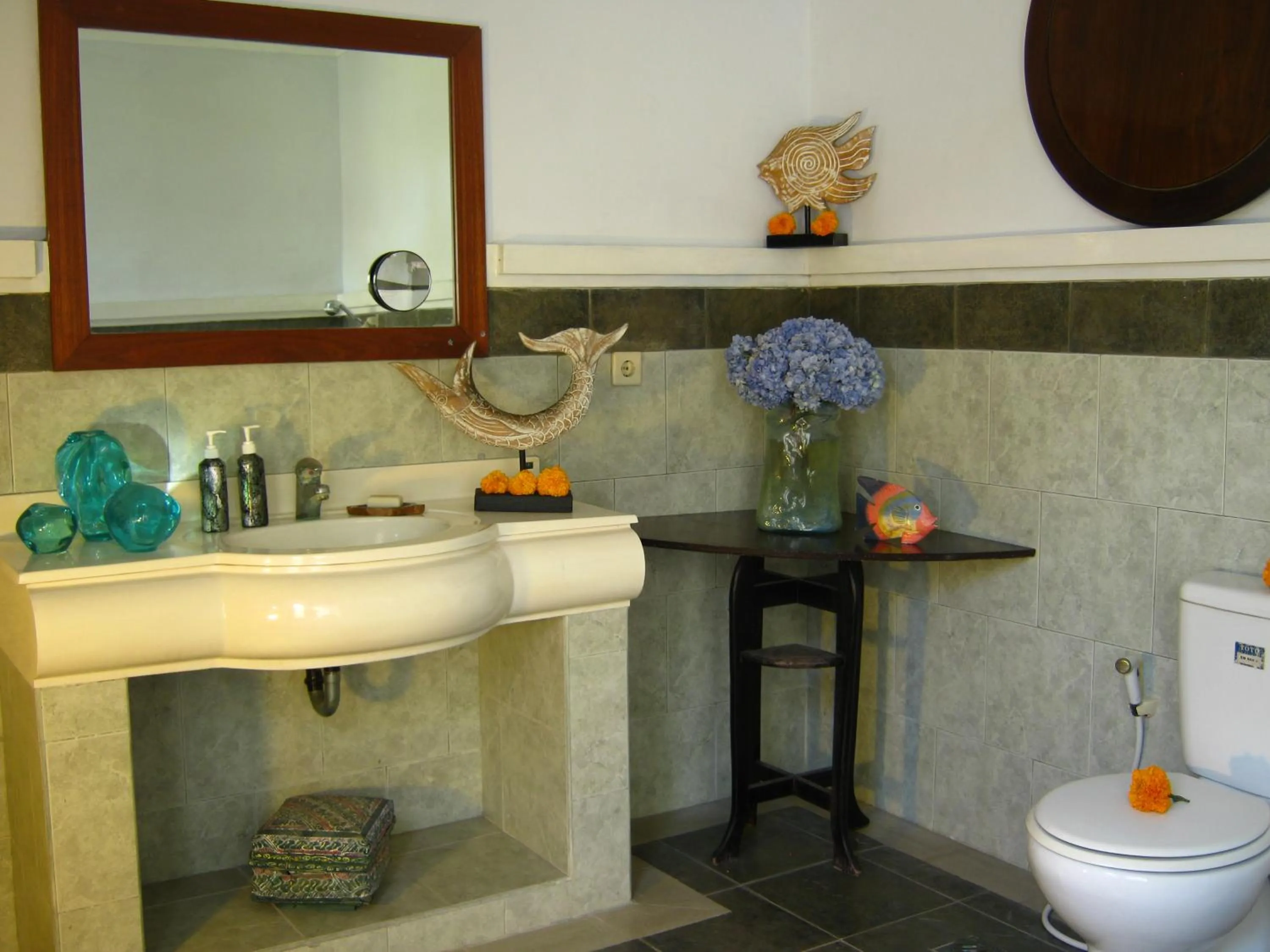 Bathroom in Villa Shantitara Bungalows