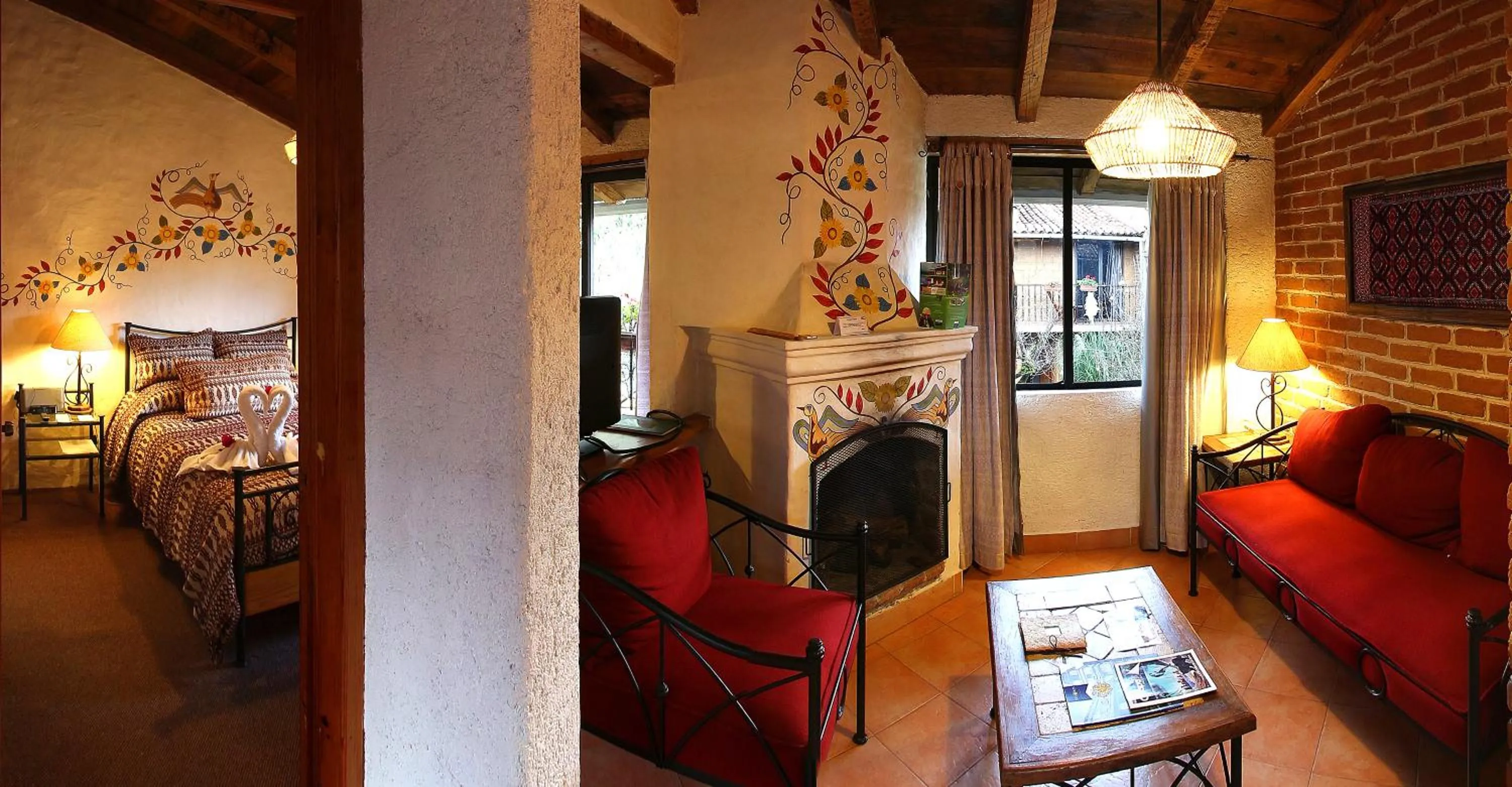 Living room, Bed in Hotel Villas Casa Morada