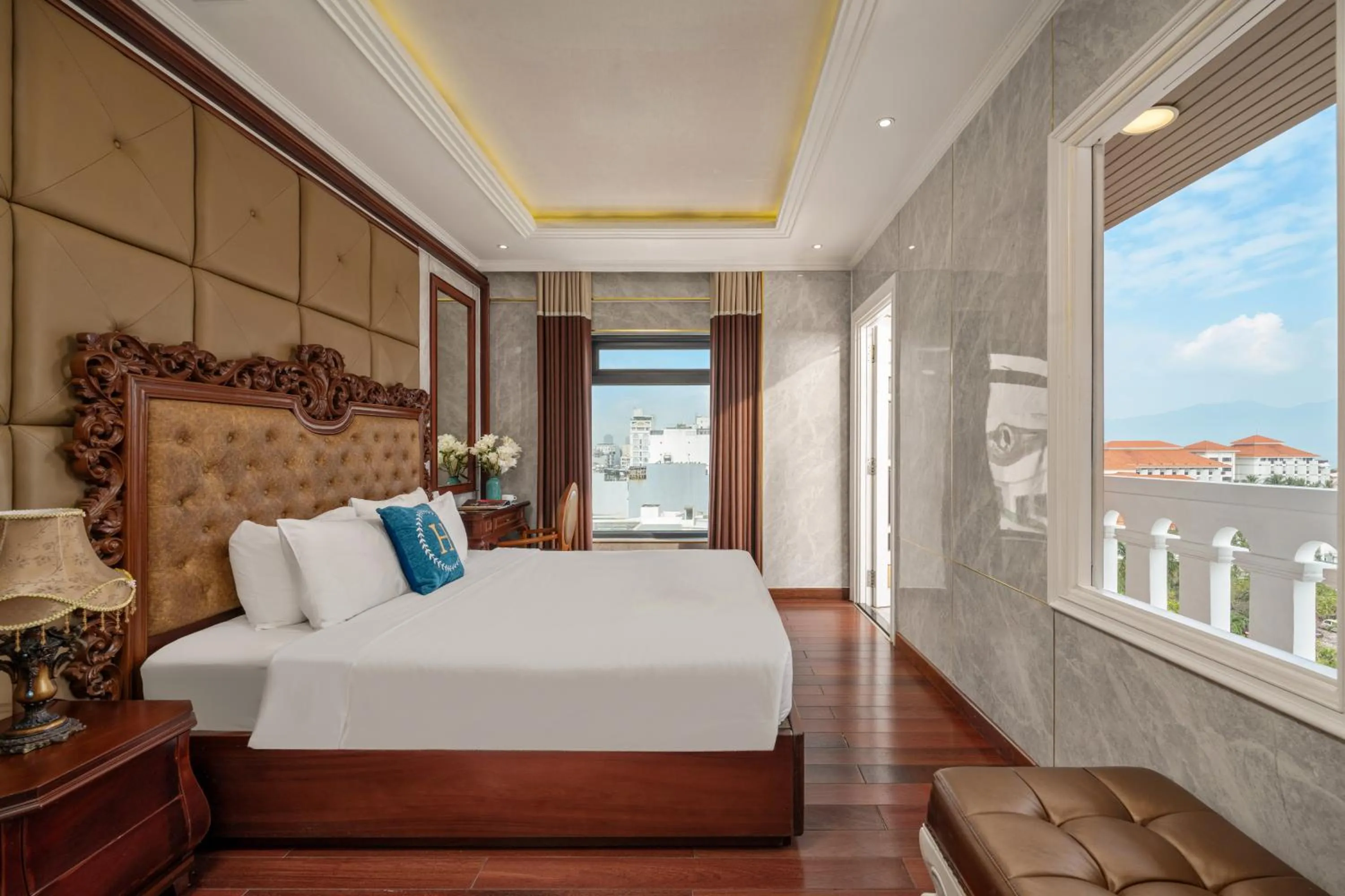 Bed in Rung Huong Apartment