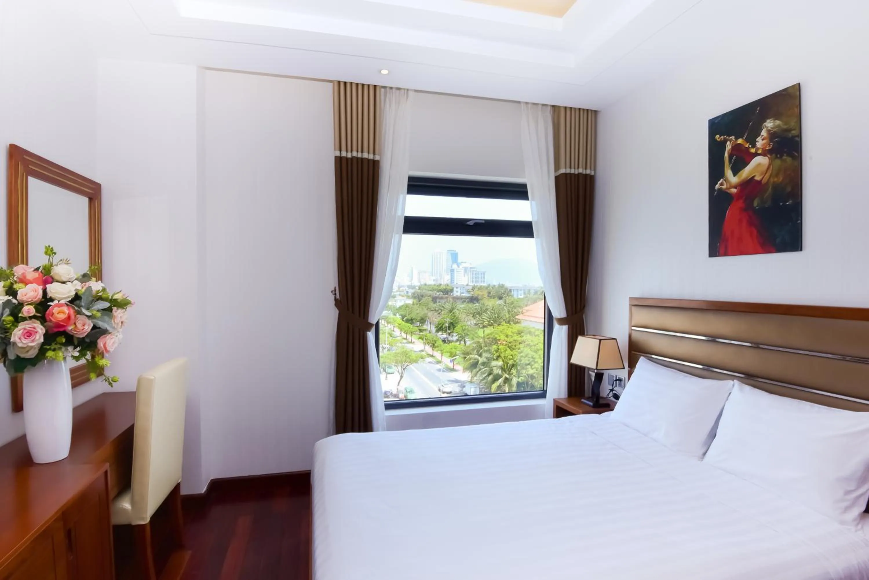 Bed in Rung Huong Apartment