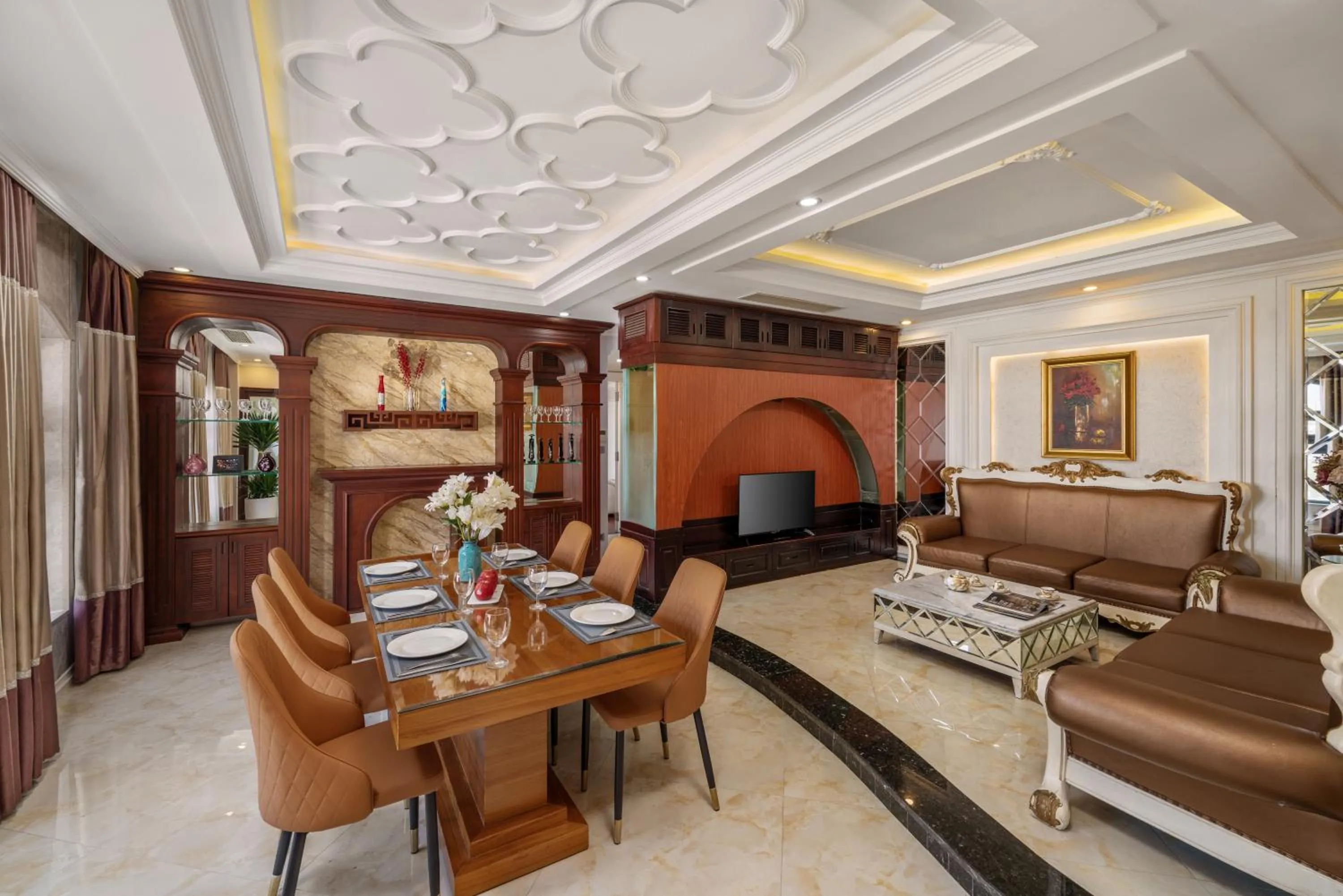 Living room in Rung Huong Apartment