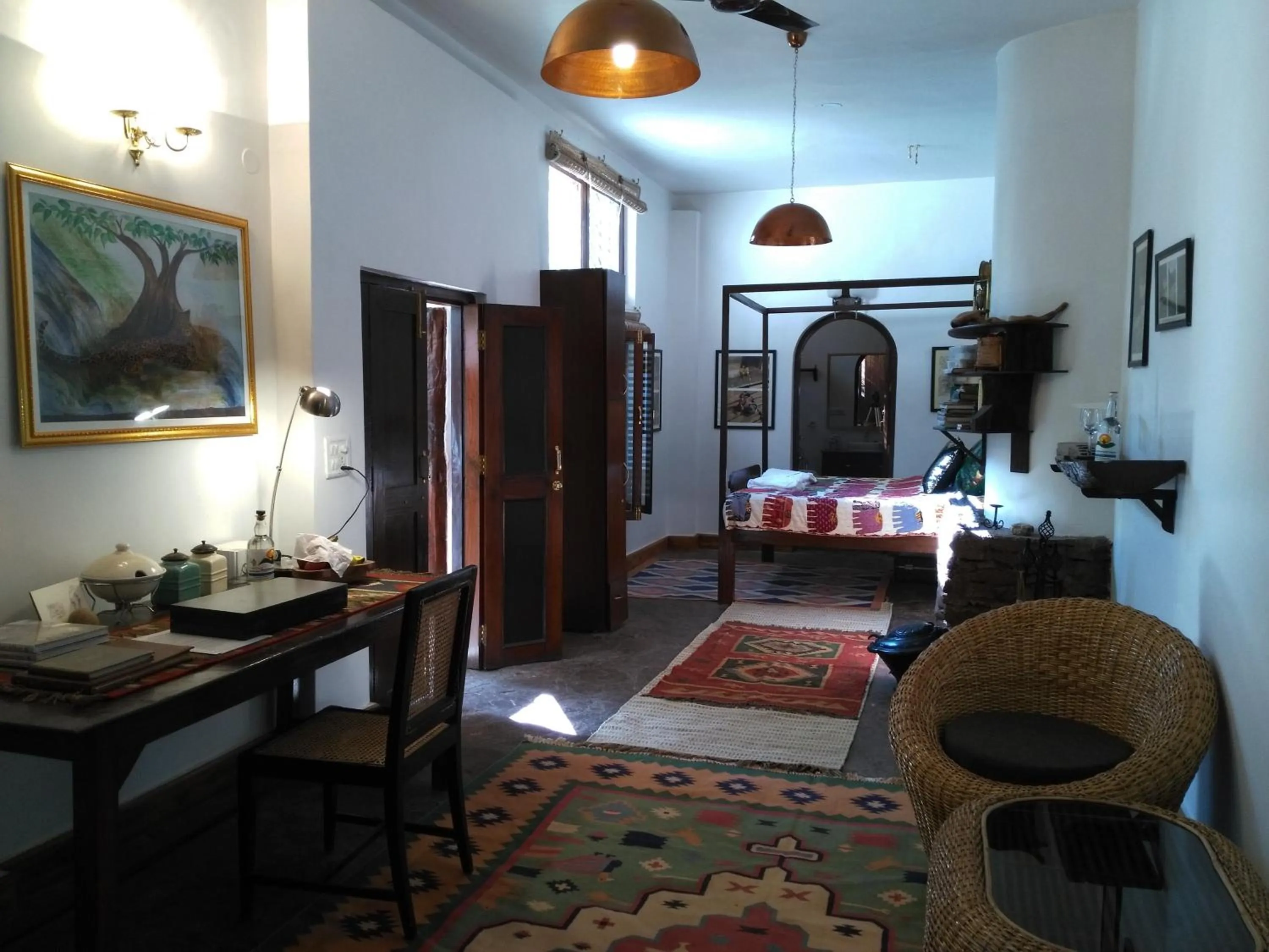 Photo of the whole room, Bed in Samira's Birds & Butterflies Park-Spashram Ganga Beach Retreat