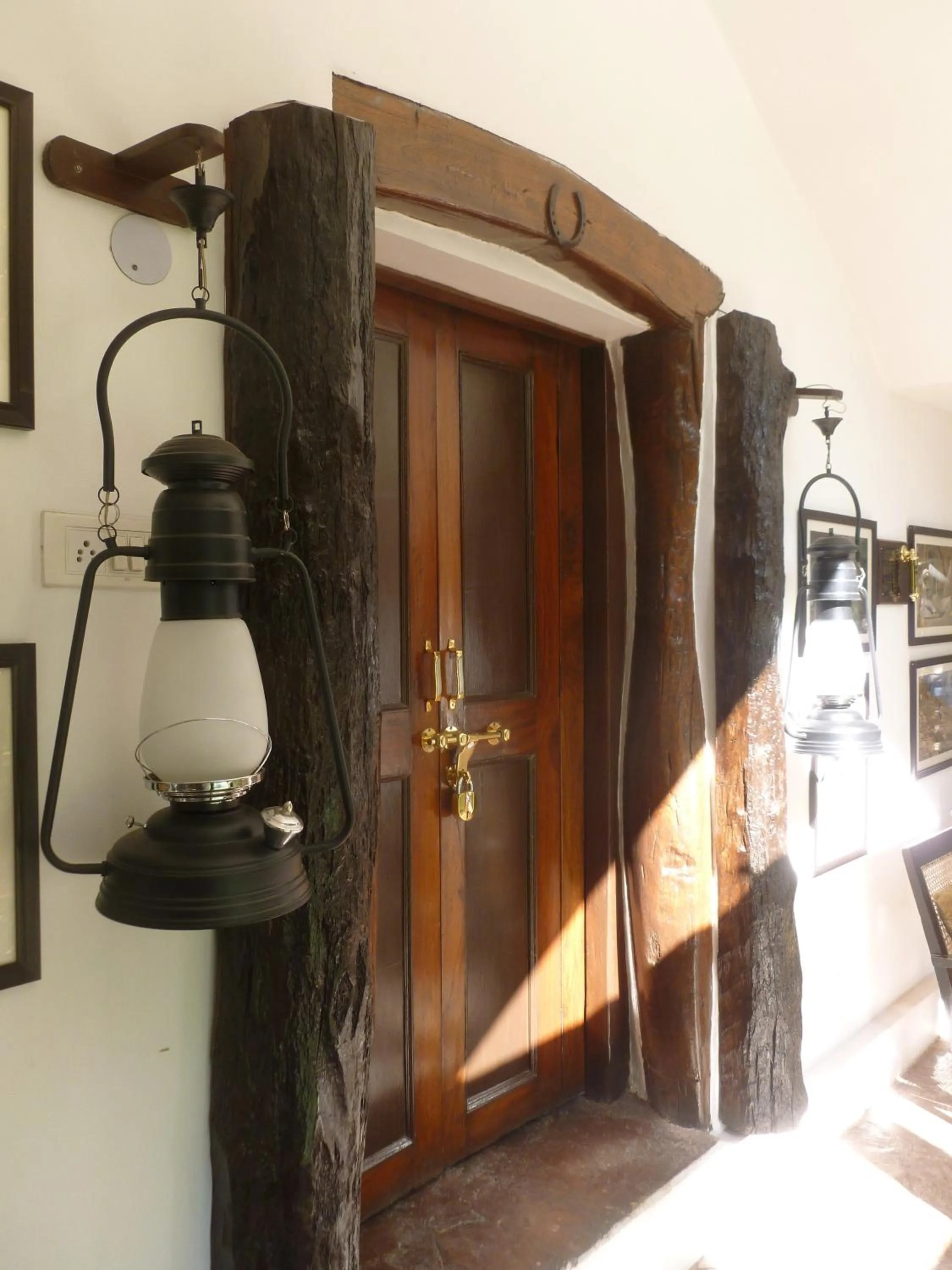 Decorative detail in Samira's Birds & Butterflies Park-Spashram Ganga Beach Retreat