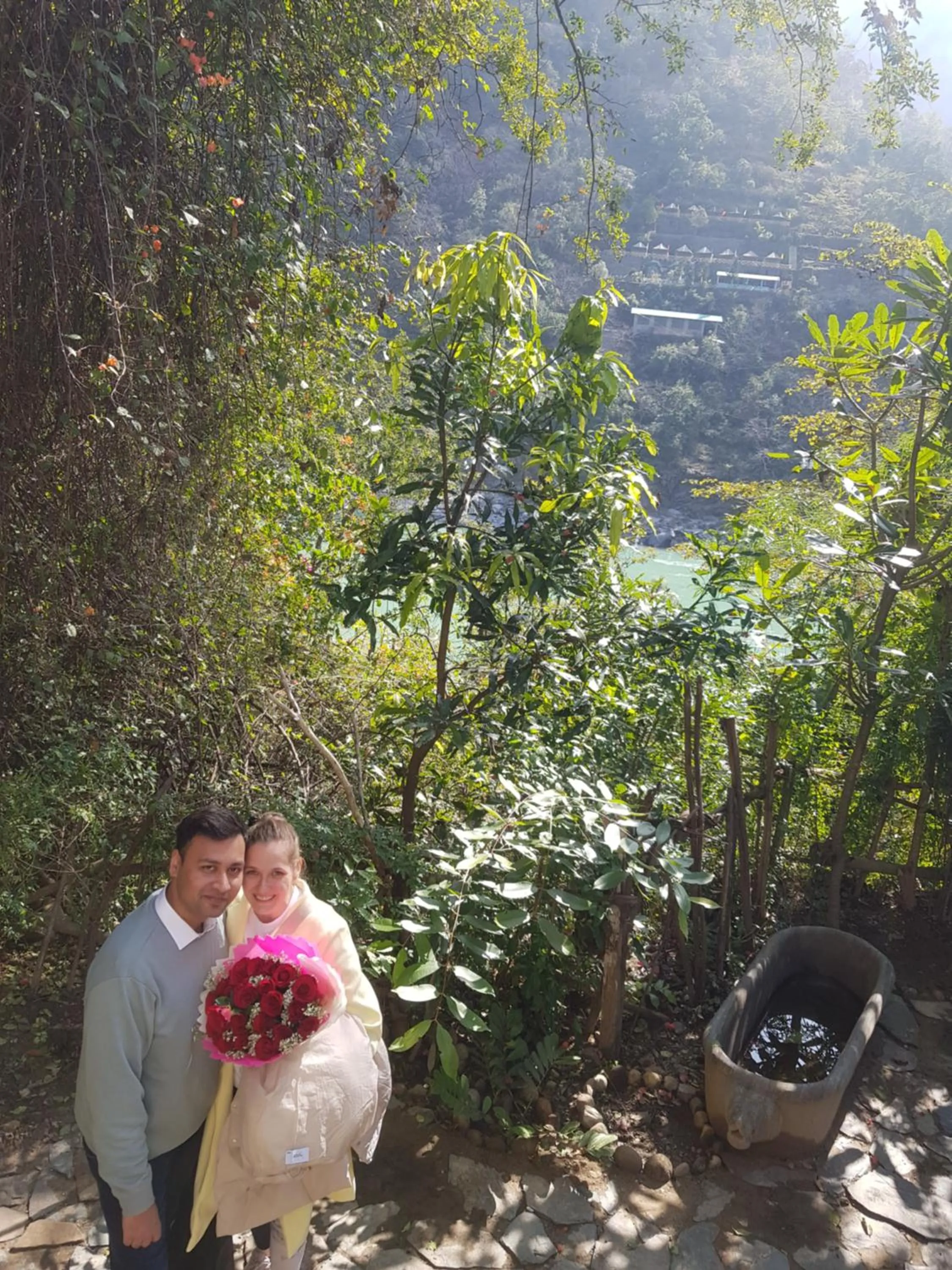 People in Samira's Birds & Butterflies Park-Spashram Ganga Beach Retreat