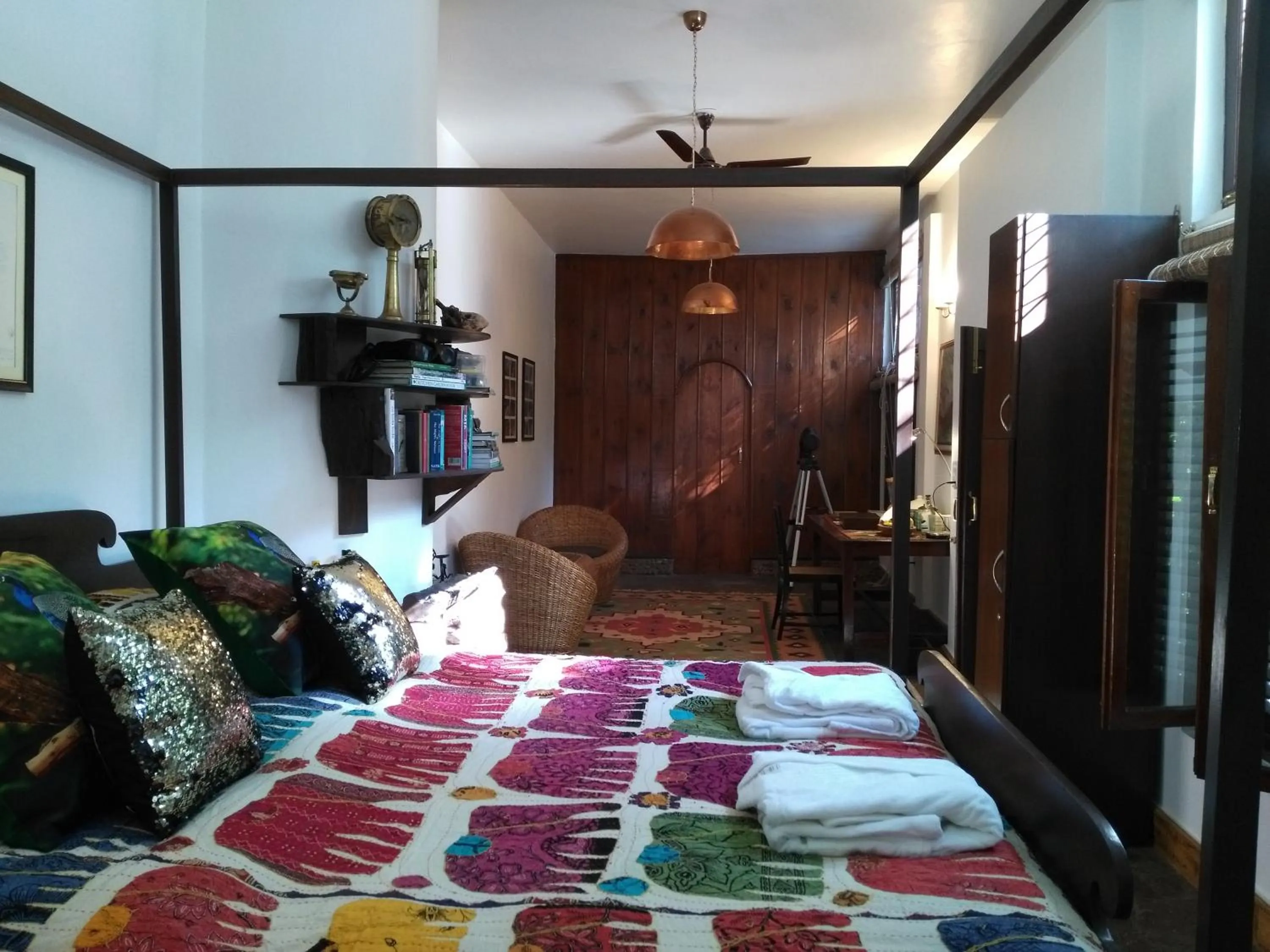 Photo of the whole room, Bed in Samira's Birds & Butterflies Park-Spashram Ganga Beach Retreat