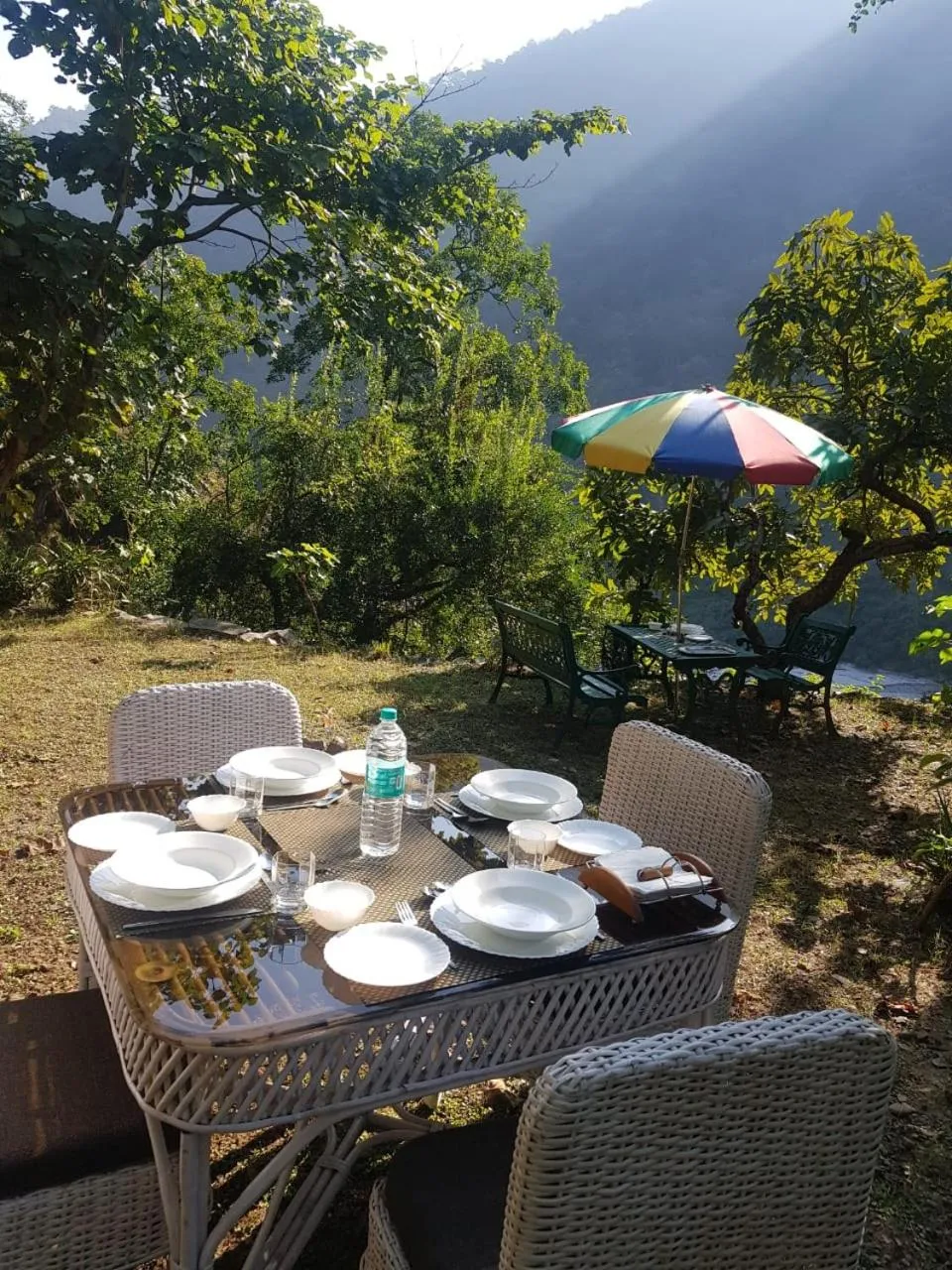 Breakfast in Samira's Birds & Butterflies Park-Spashram Ganga Beach Retreat