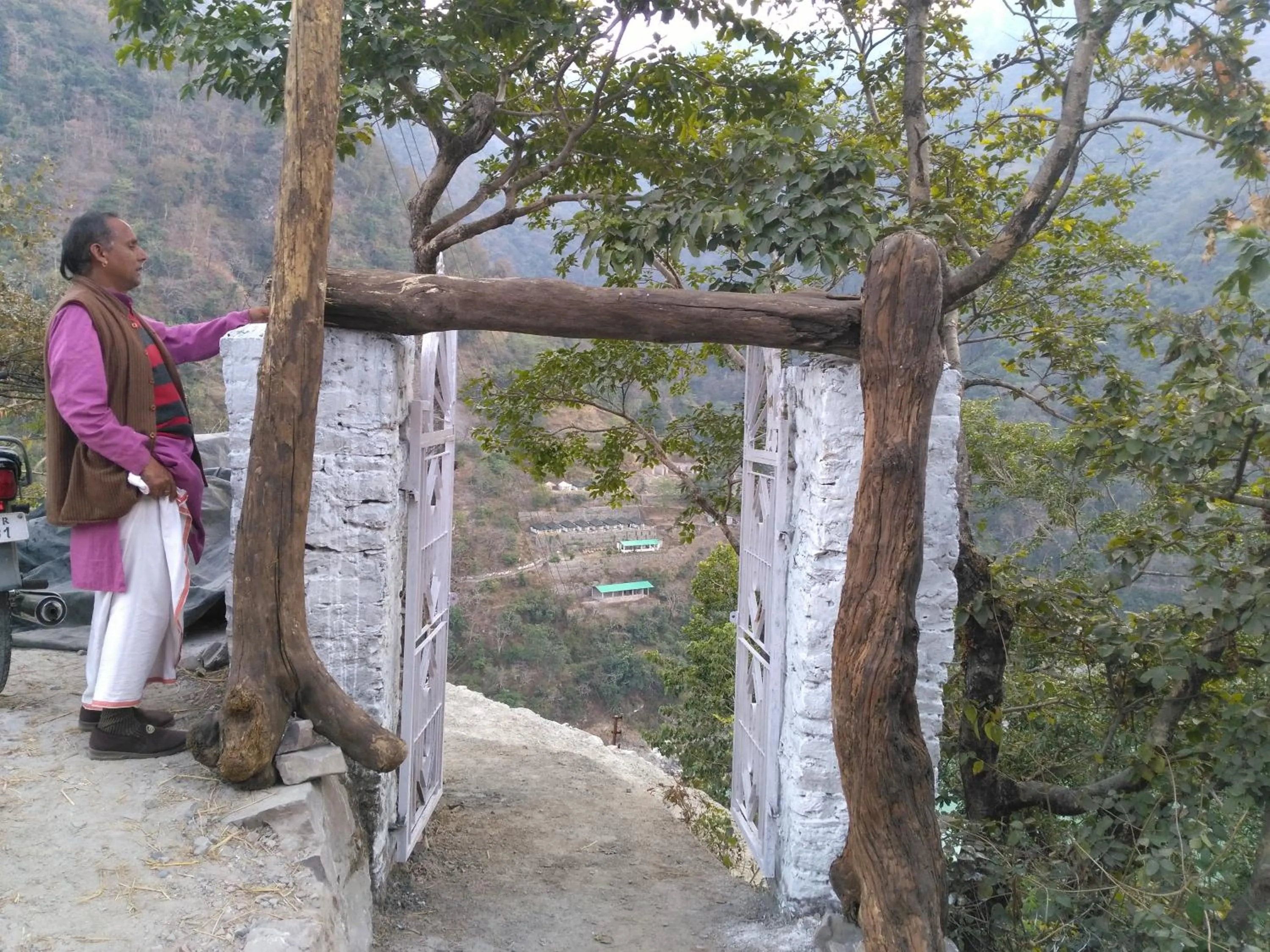 Mountain view in Samira's Birds & Butterflies Park-Spashram Ganga Beach Retreat