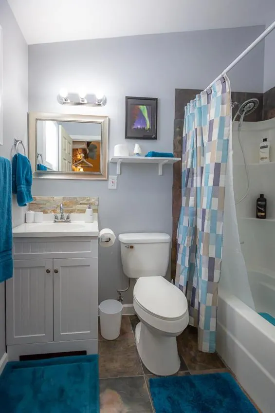 Bathroom in talkeetna villas and tours