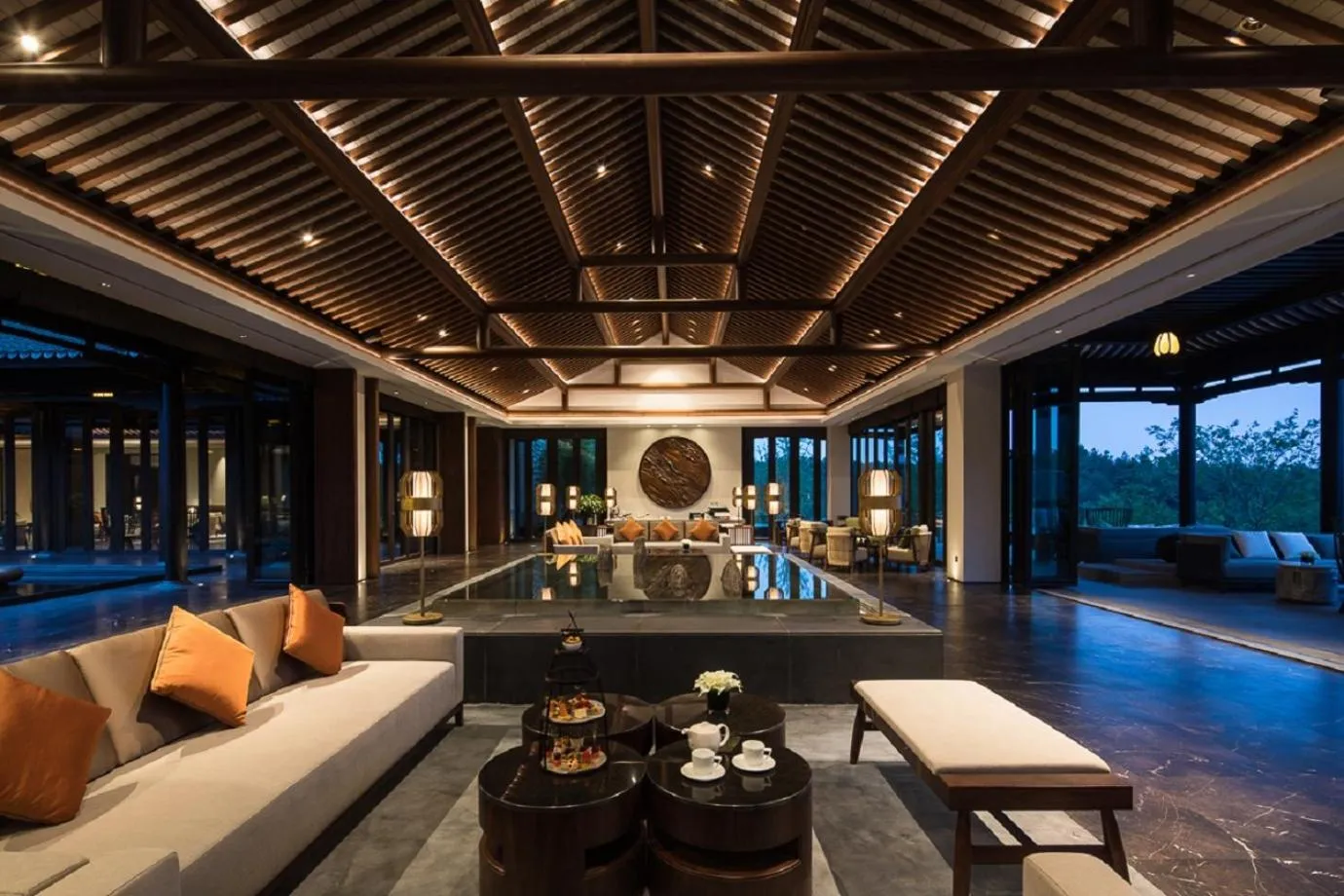 Lounge or bar in Banyan Tree Anji