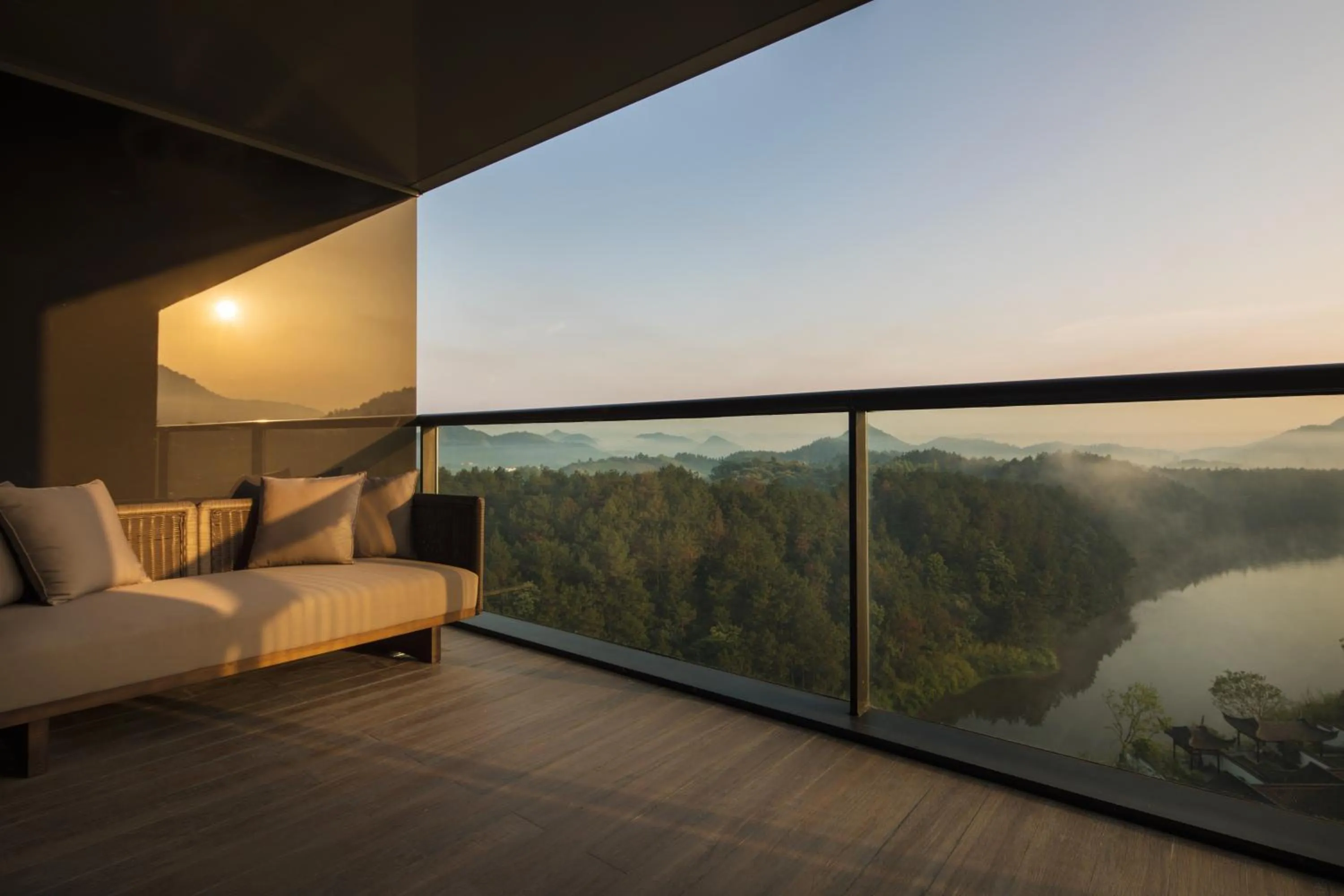 Balcony/Terrace in Banyan Tree Anji