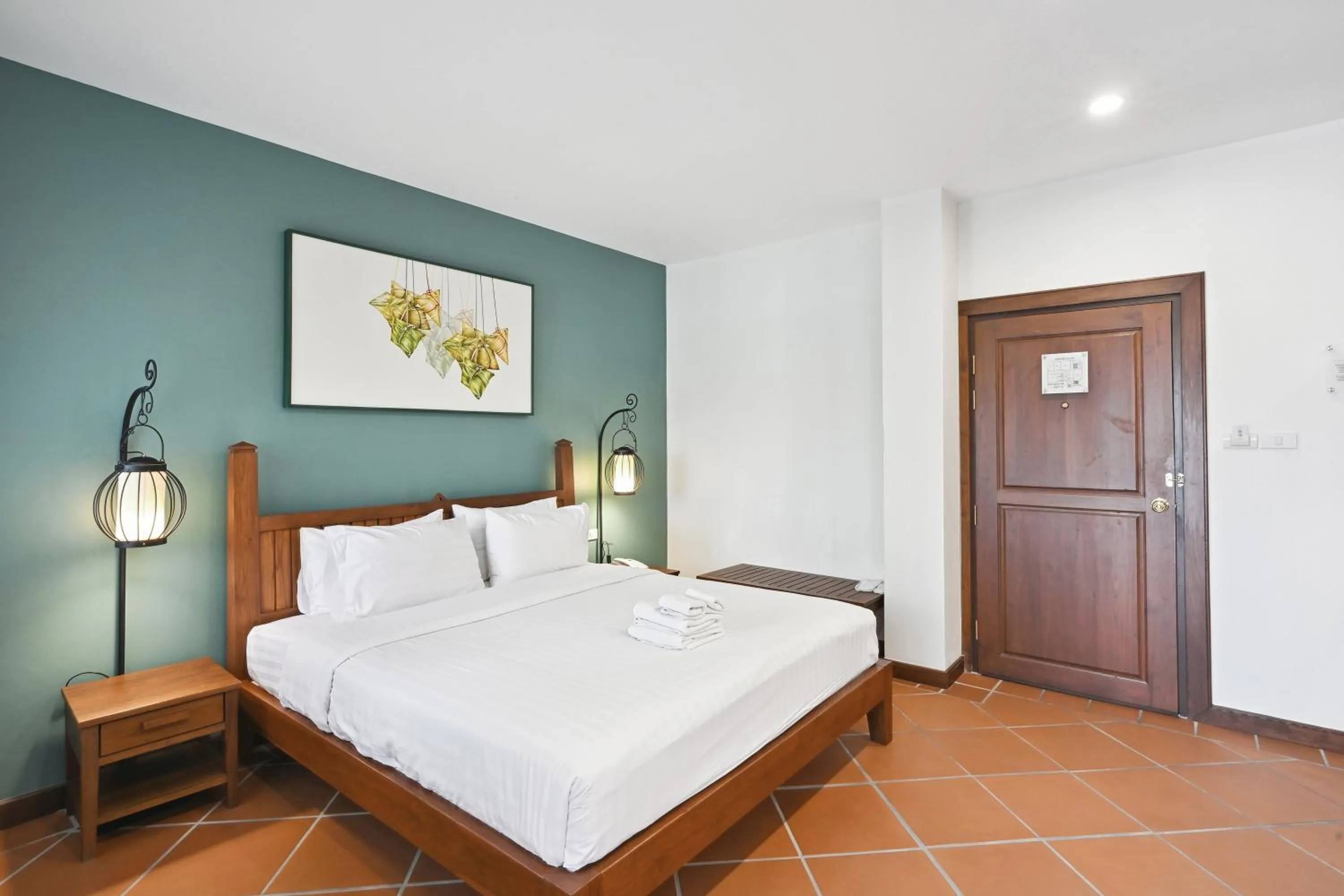 Bed in Villa Sanpakoi