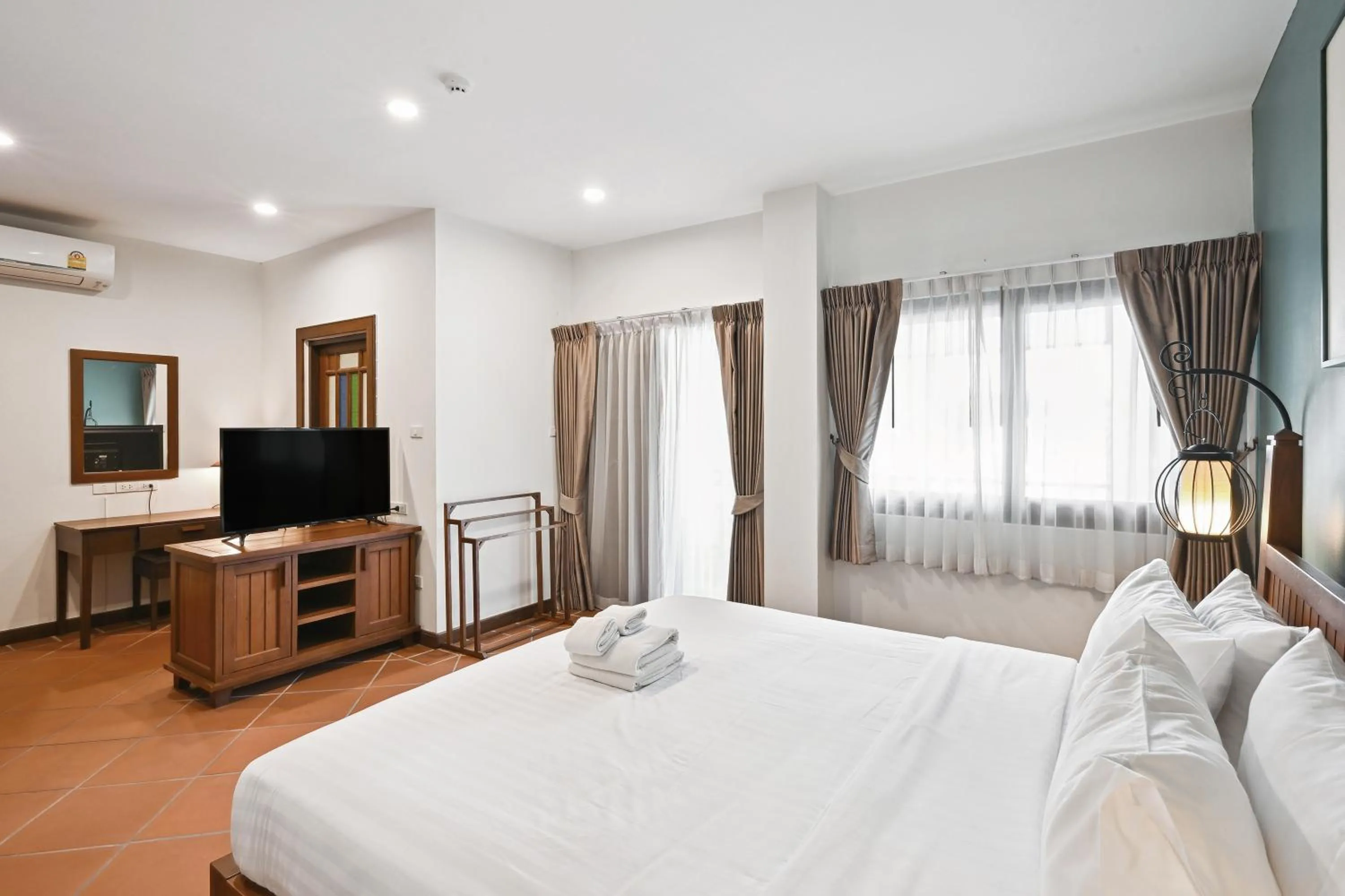 Bed in Villa Sanpakoi