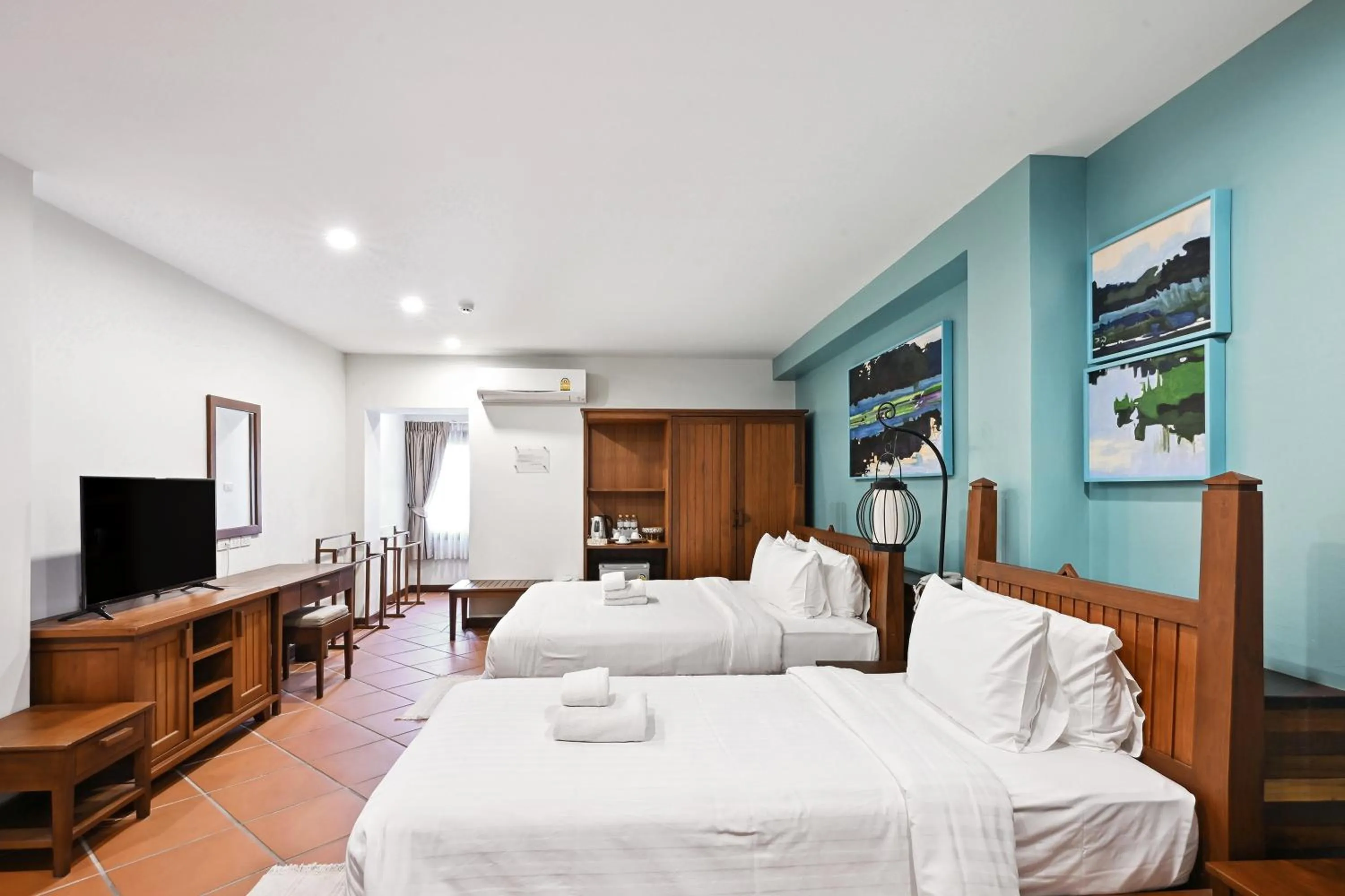 Bed in Villa Sanpakoi