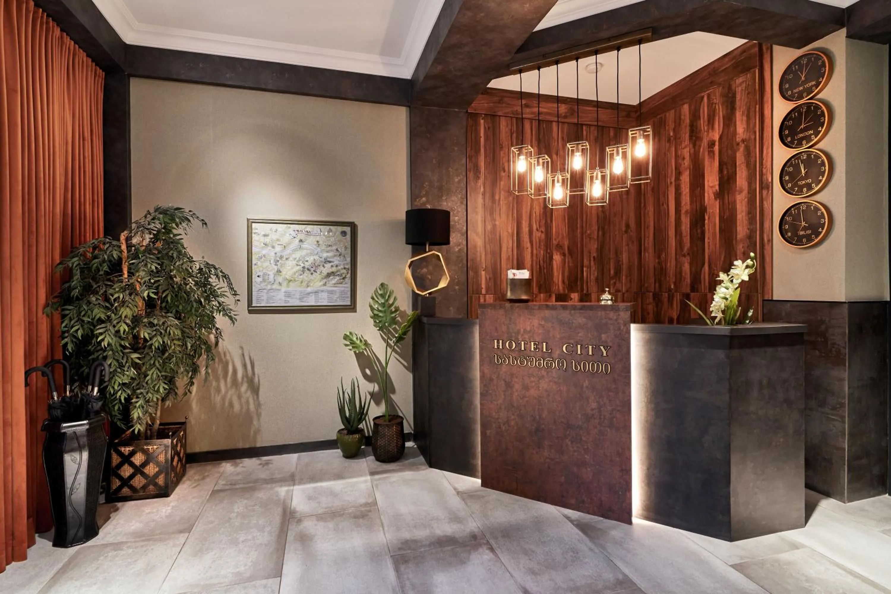 Lobby or reception, Bed in Hotel City