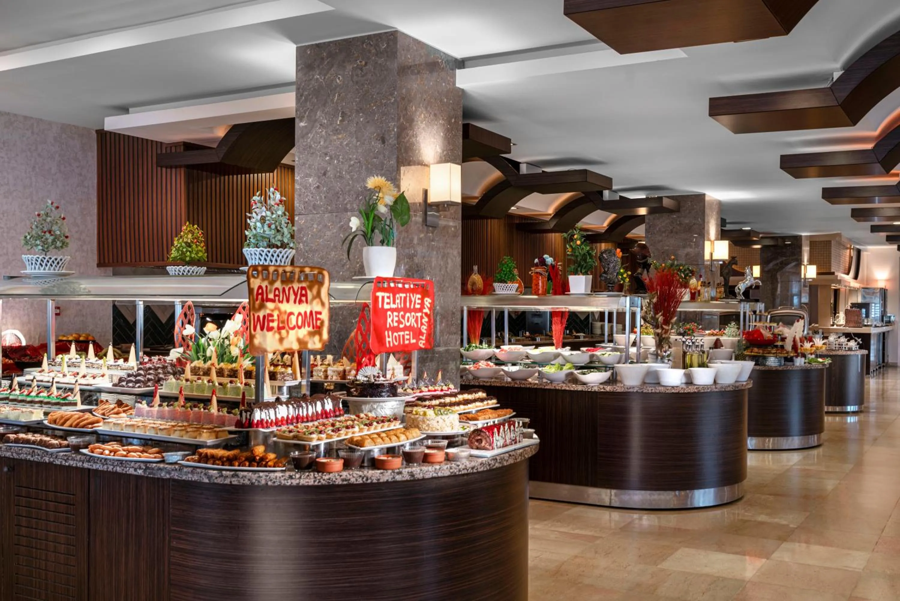 Buffet breakfast in Telatiye Resort Hotel