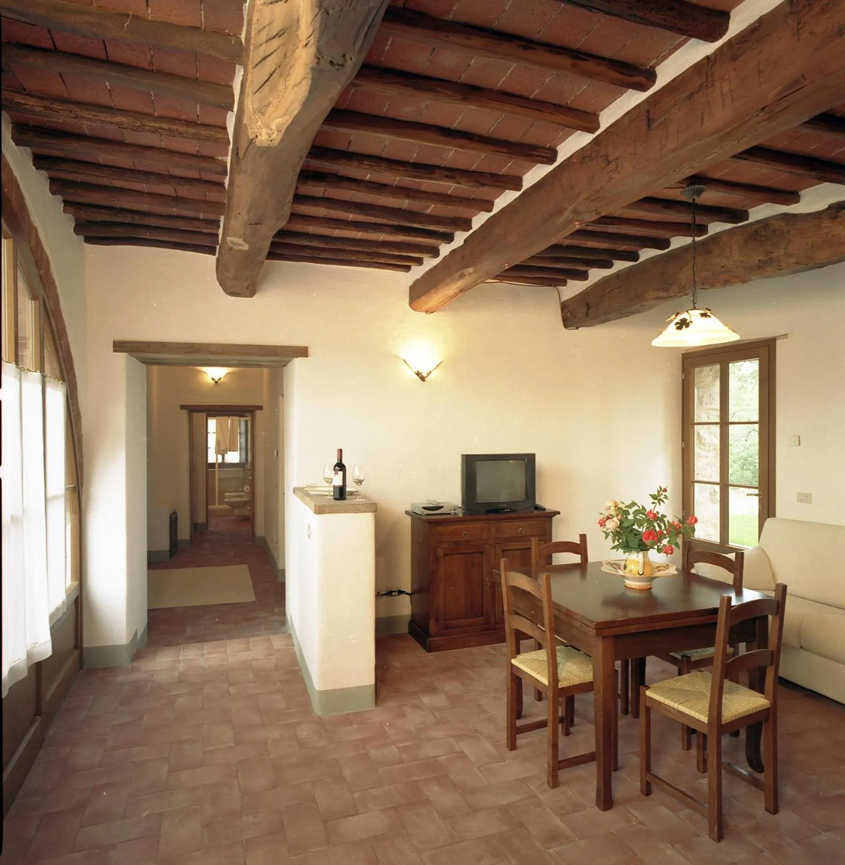 Communal lounge/ TV room in Castello Di Meleto