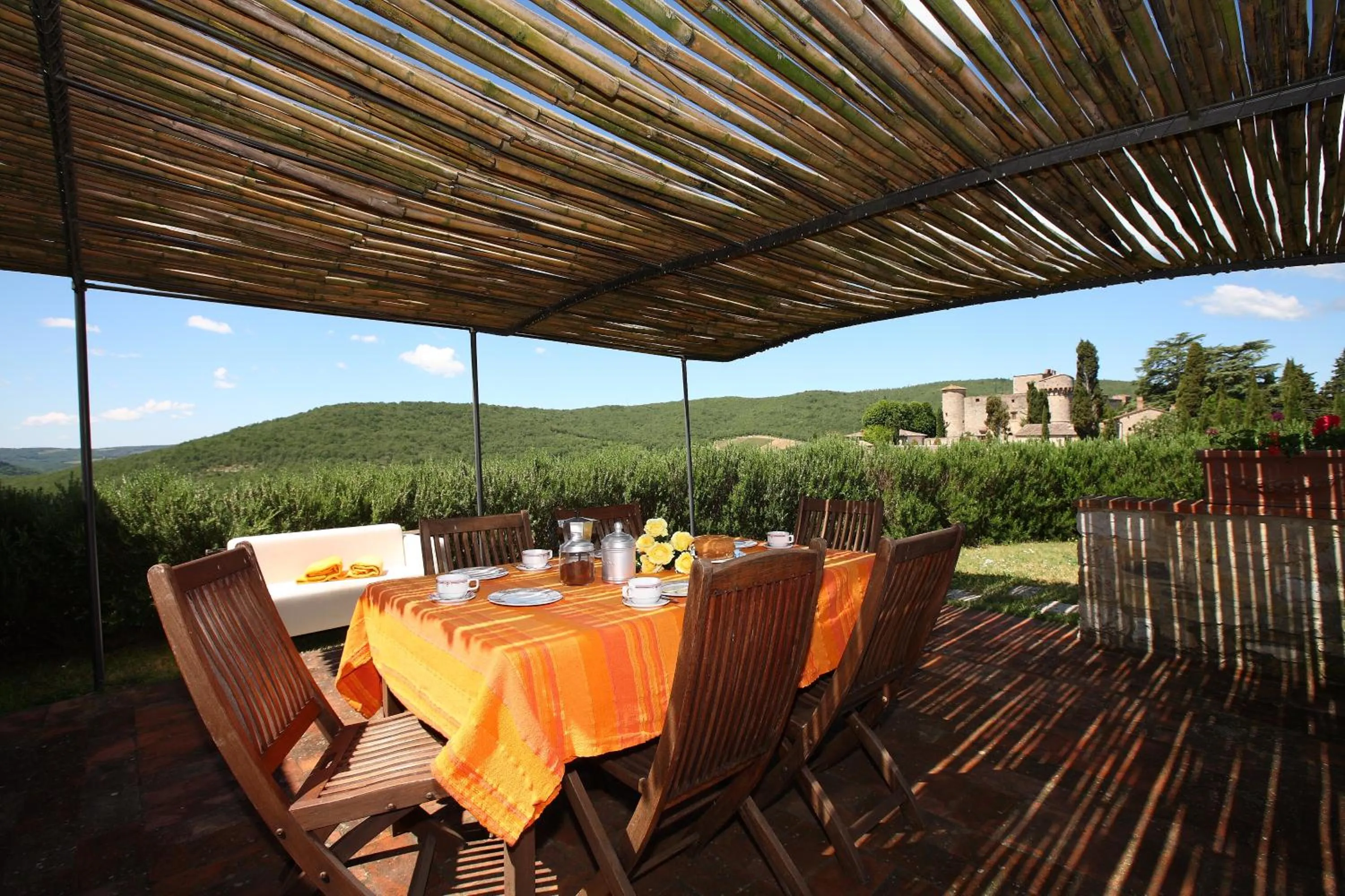 Balcony/Terrace in Castello Di Meleto