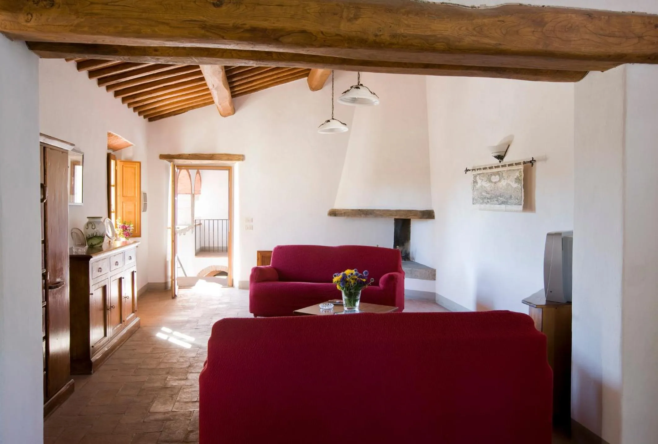 Living room, Bed in Castello Di Meleto