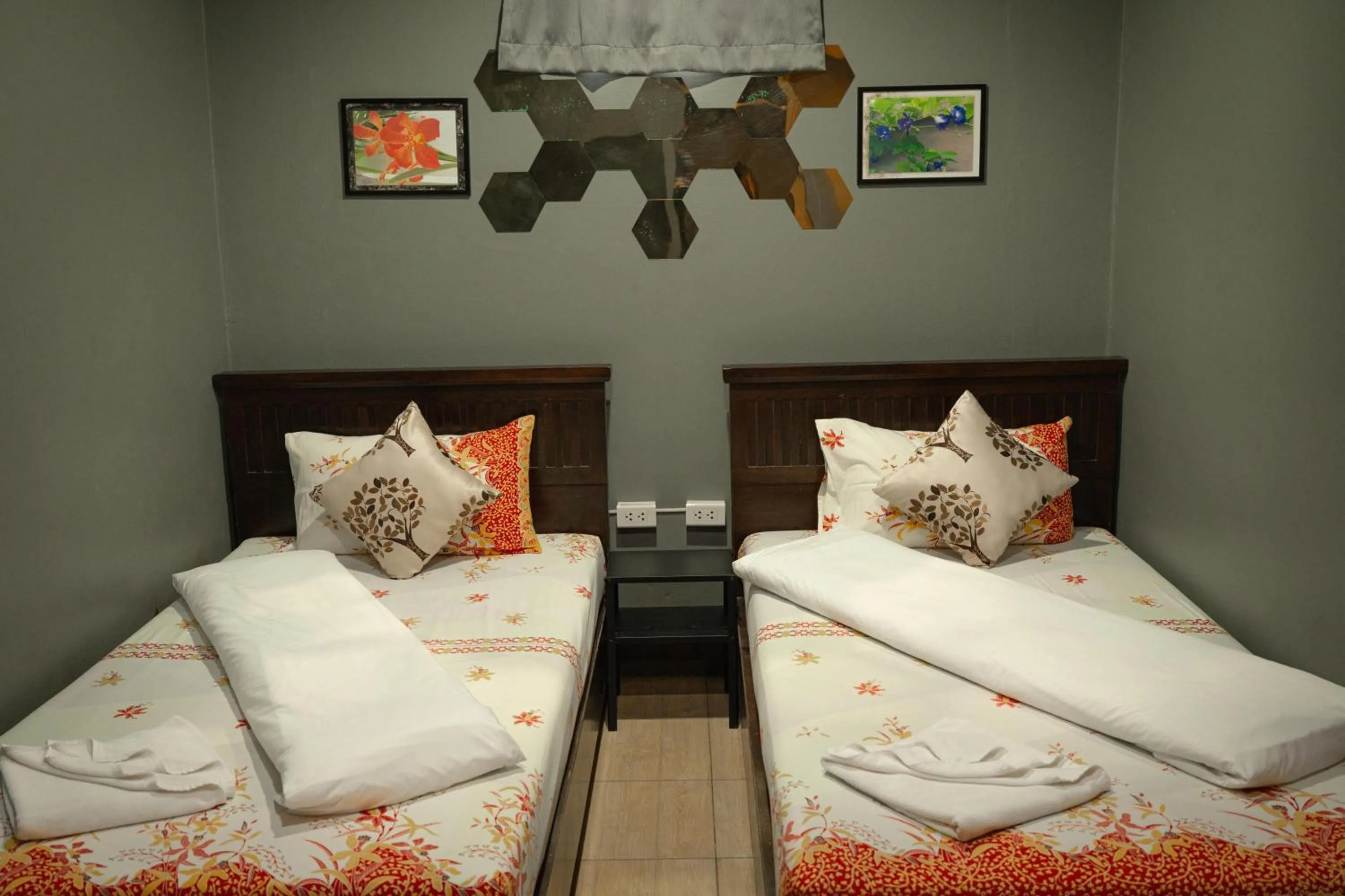 Bed in Baan Paea Guest House