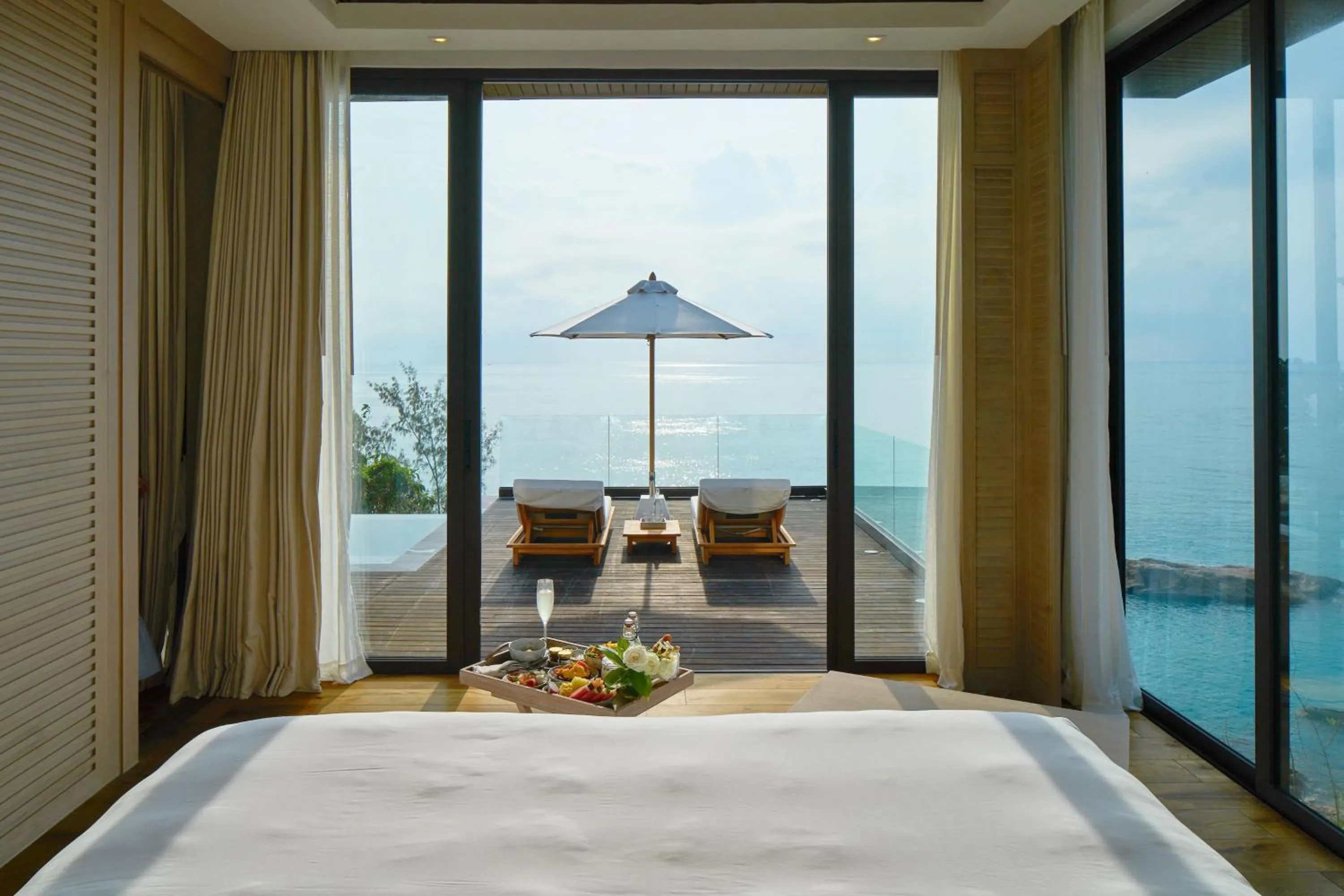 Bed in Cape Fahn Hotel - Private Islands Samui
