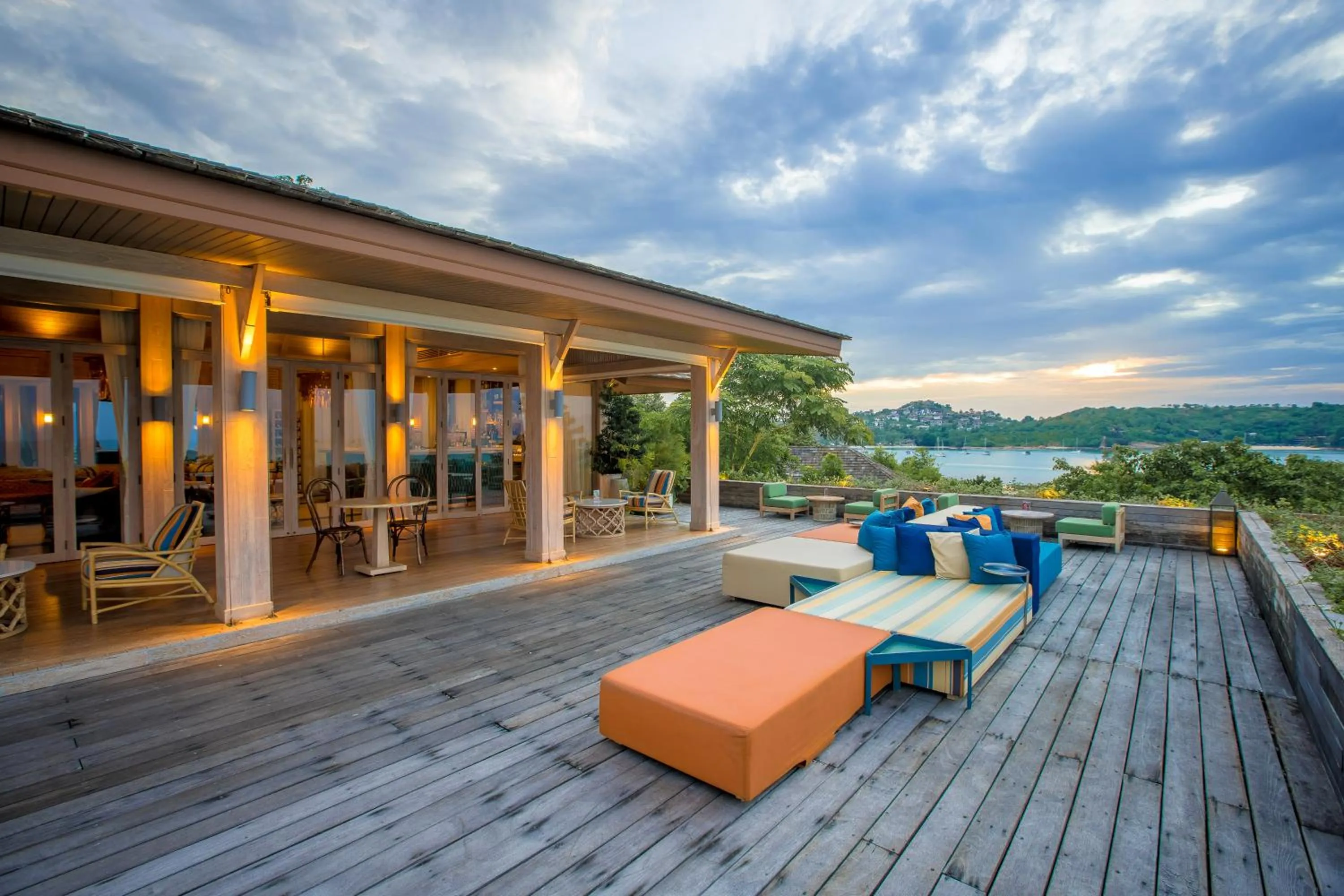 Patio in Cape Fahn Hotel - Private Islands Samui