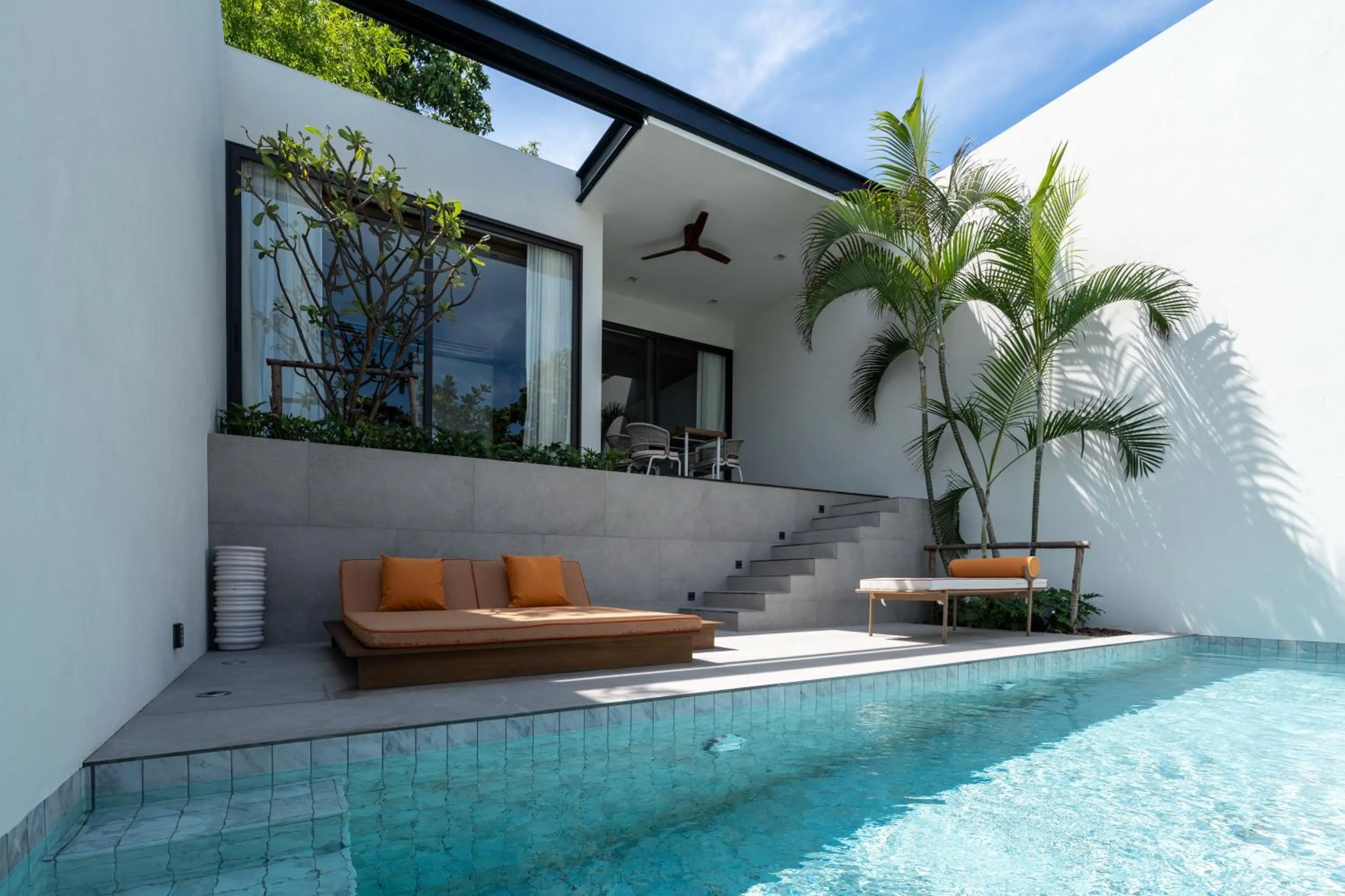 Patio in Cape Fahn Hotel - Private Islands Samui