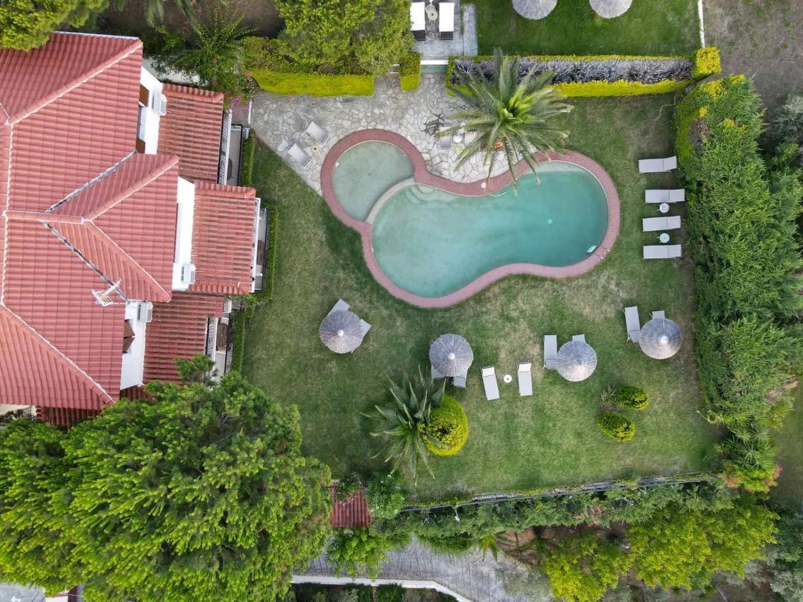 Bird's eye view in Villa Xanthippi