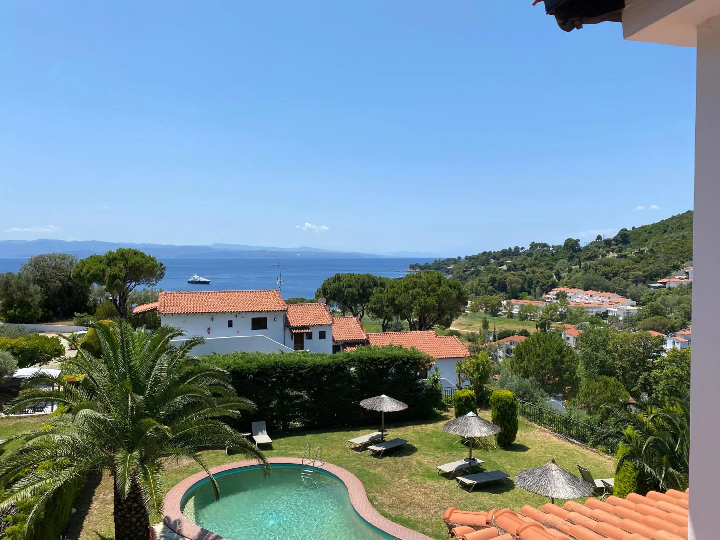 Pool view in Villa Xanthippi