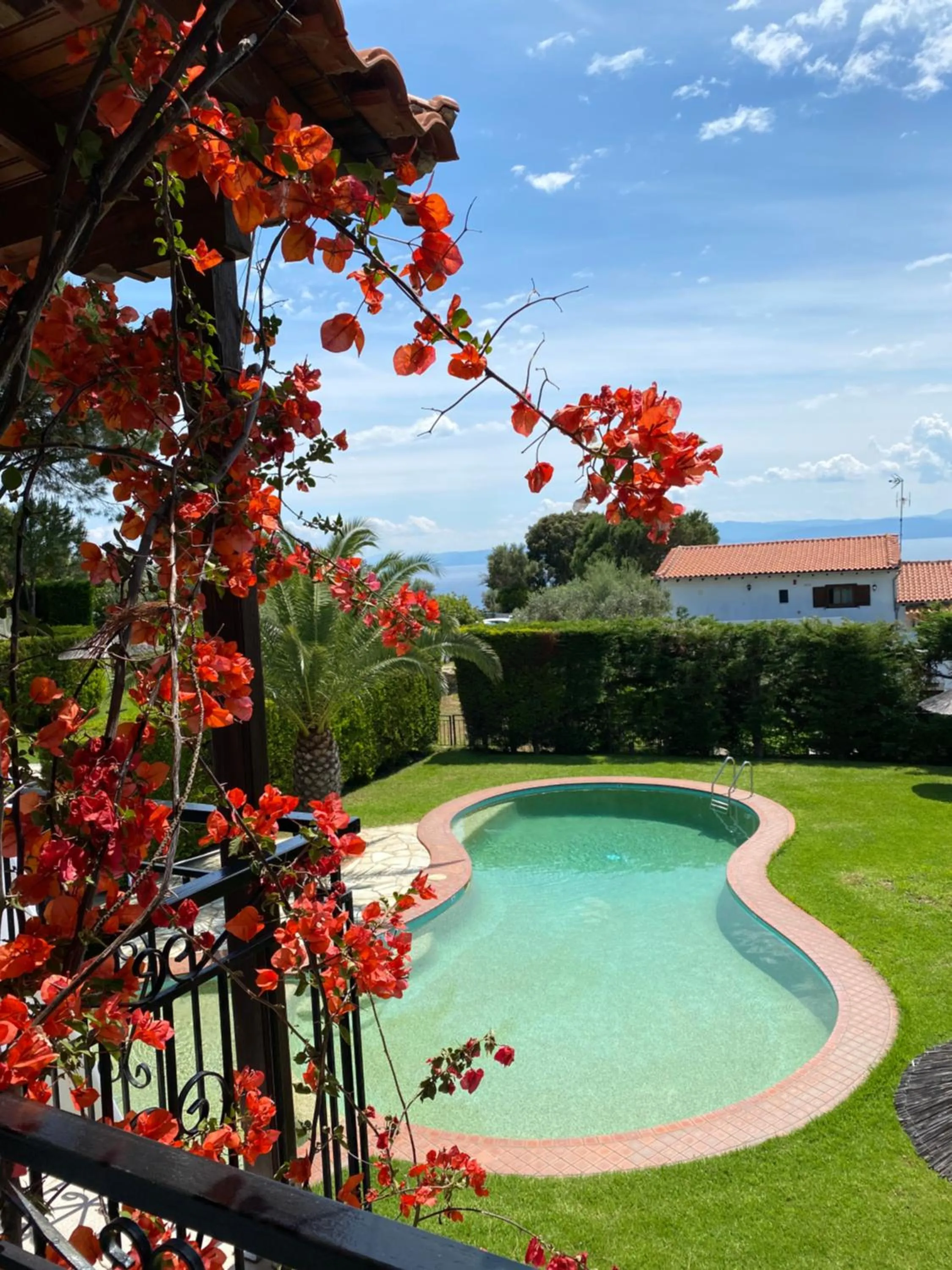 Pool view in Villa Xanthippi