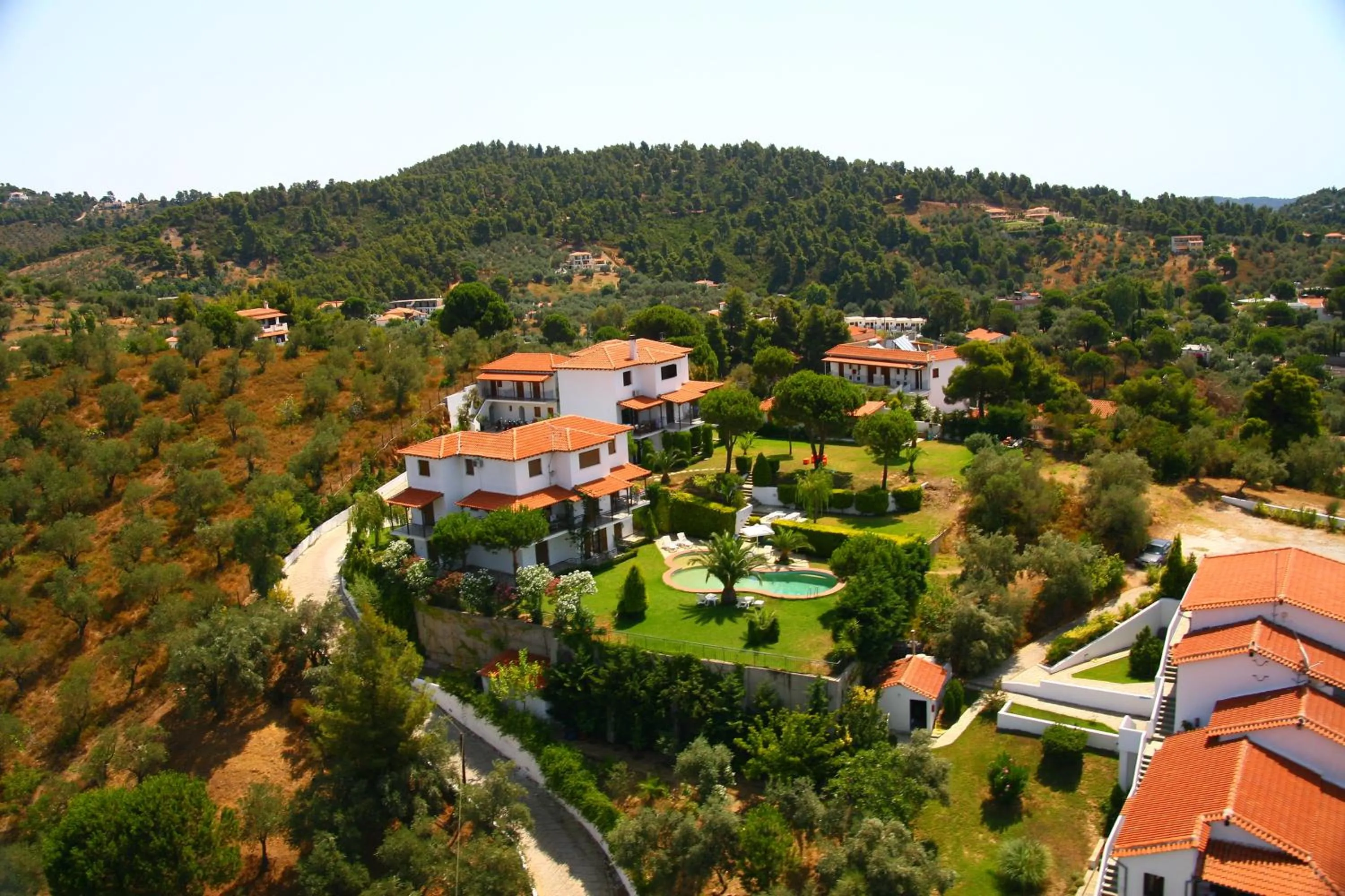 Bird's eye view in Villa Xanthippi
