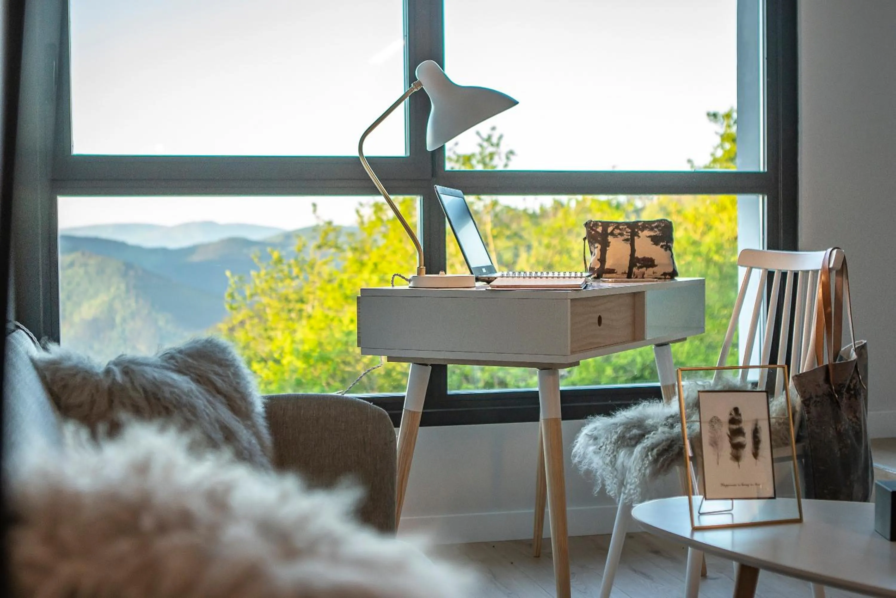 Seating area in IXUA Hotela