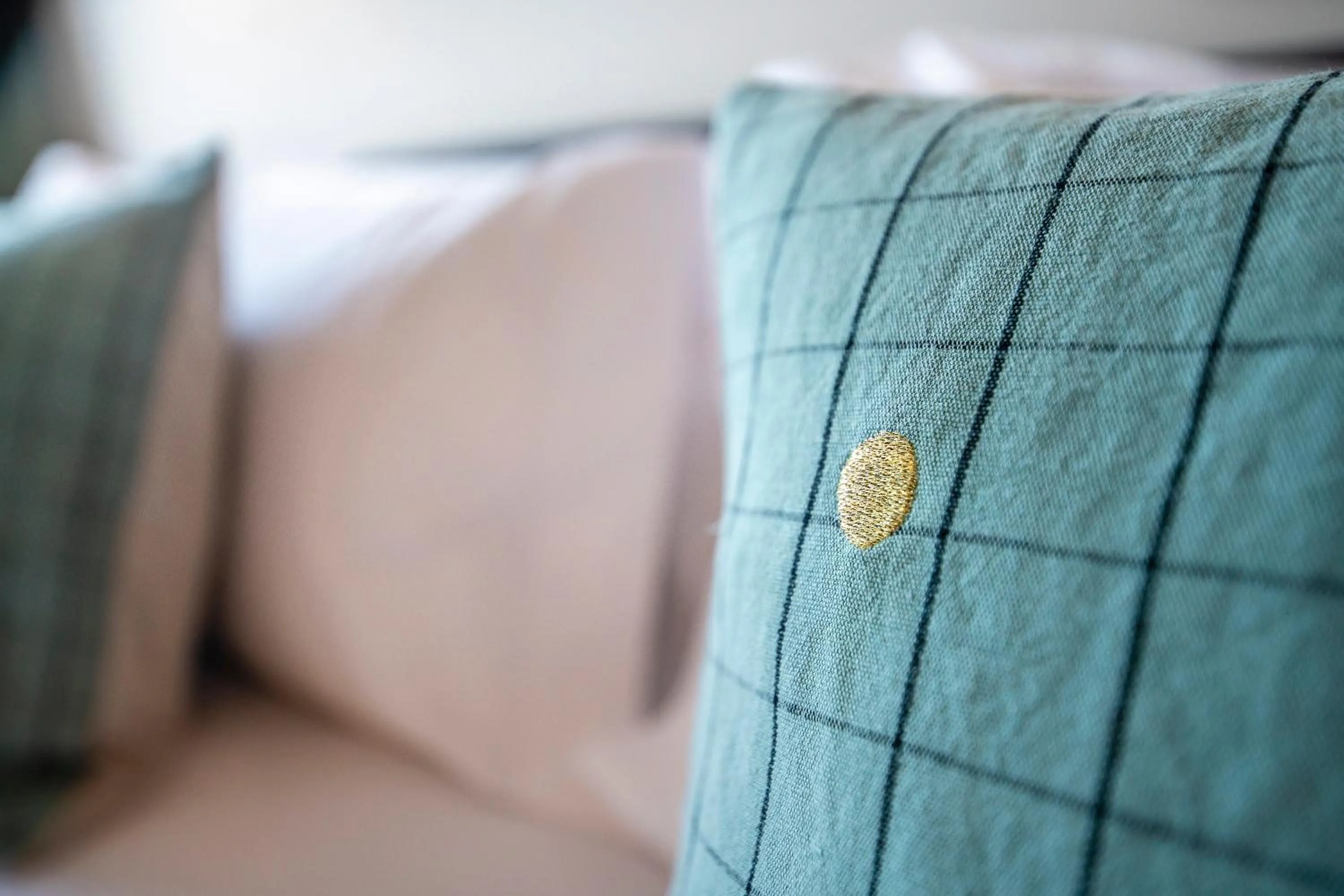 Decorative detail, Bed in IXUA Hotela