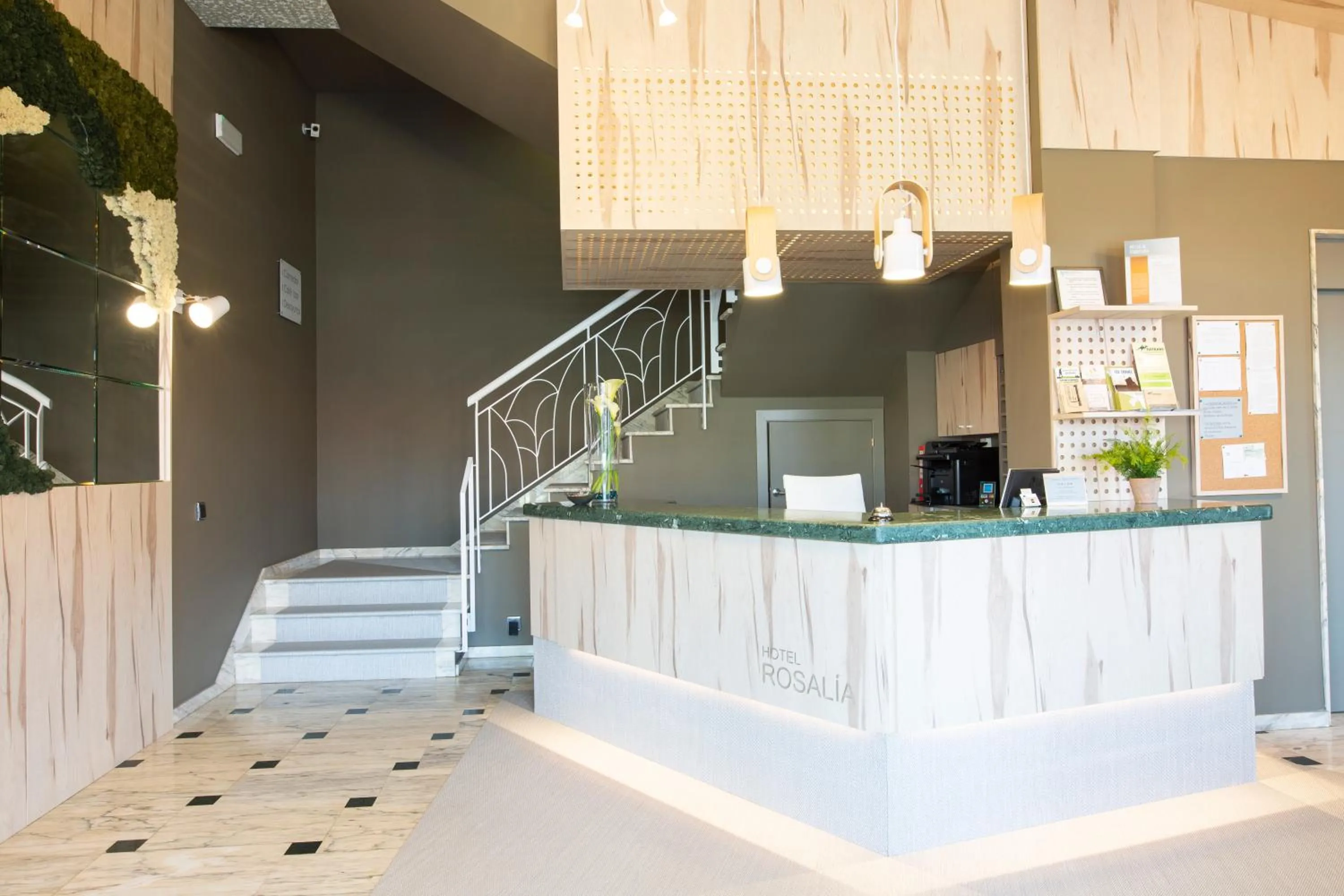 Lobby or reception in Hotel Rosalía