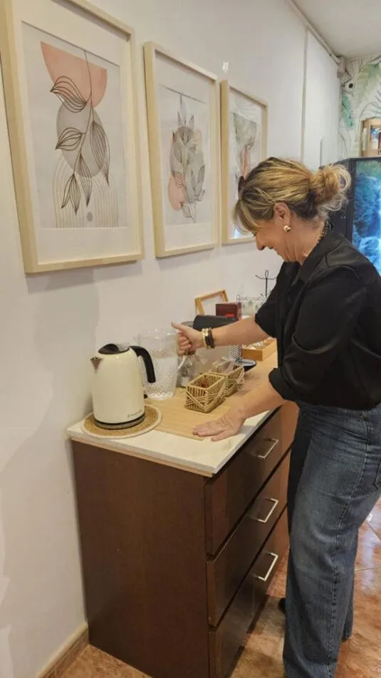 Living room in Hostal Rio De Castro