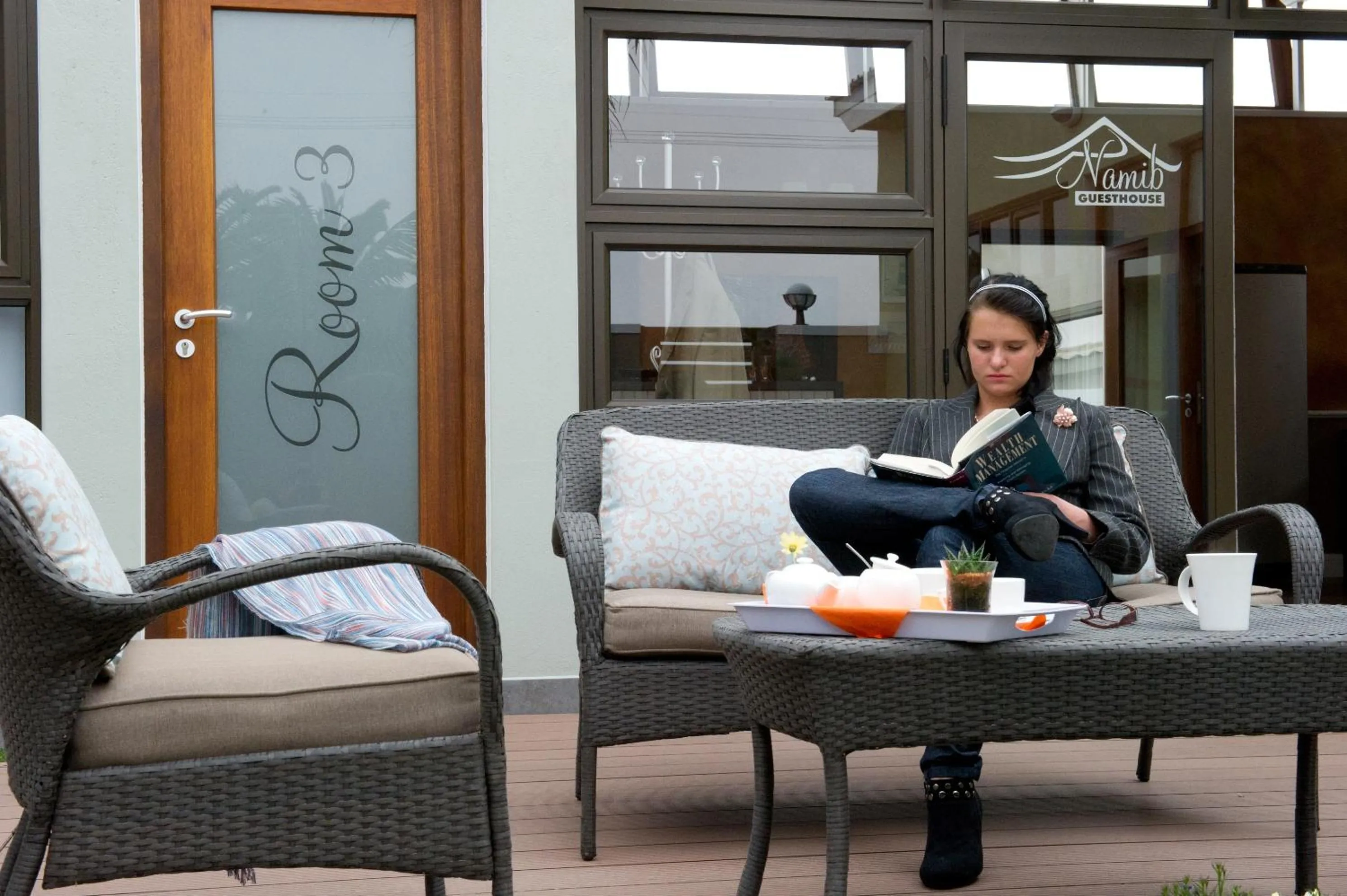 Patio in Namib Guesthouse