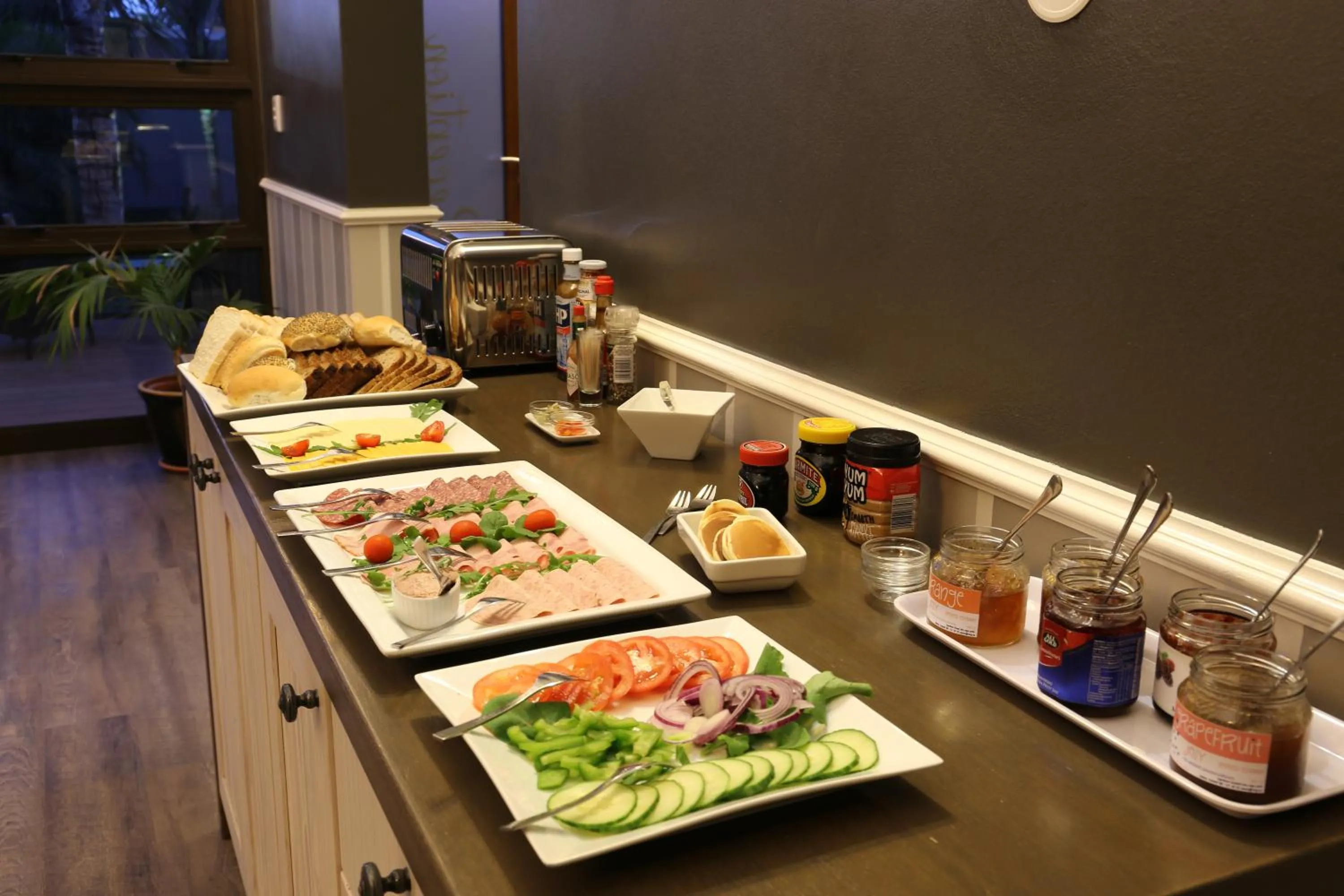 Continental breakfast in Namib Guesthouse