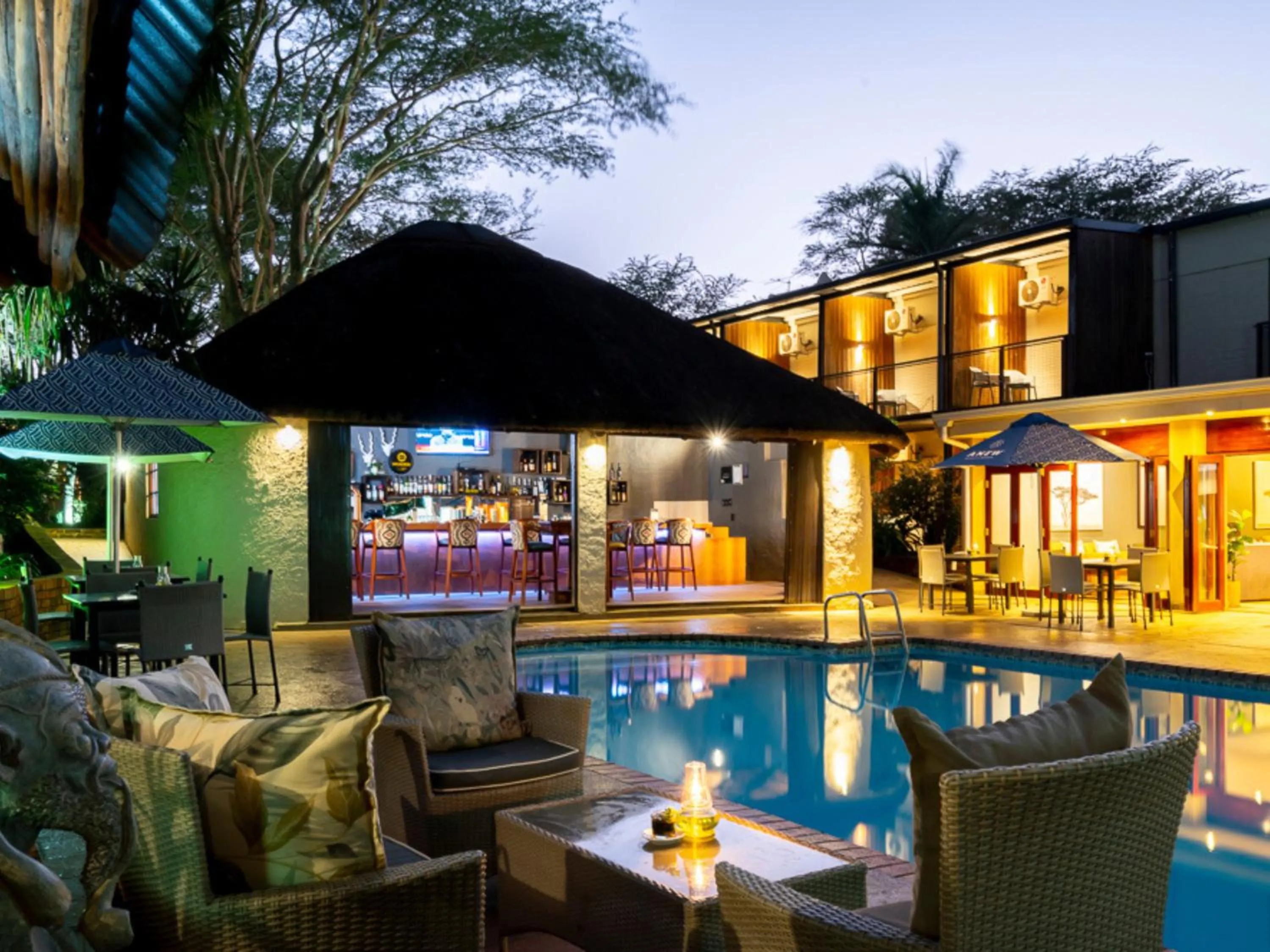 Pool view in ANEW Hotel Hluhluwe