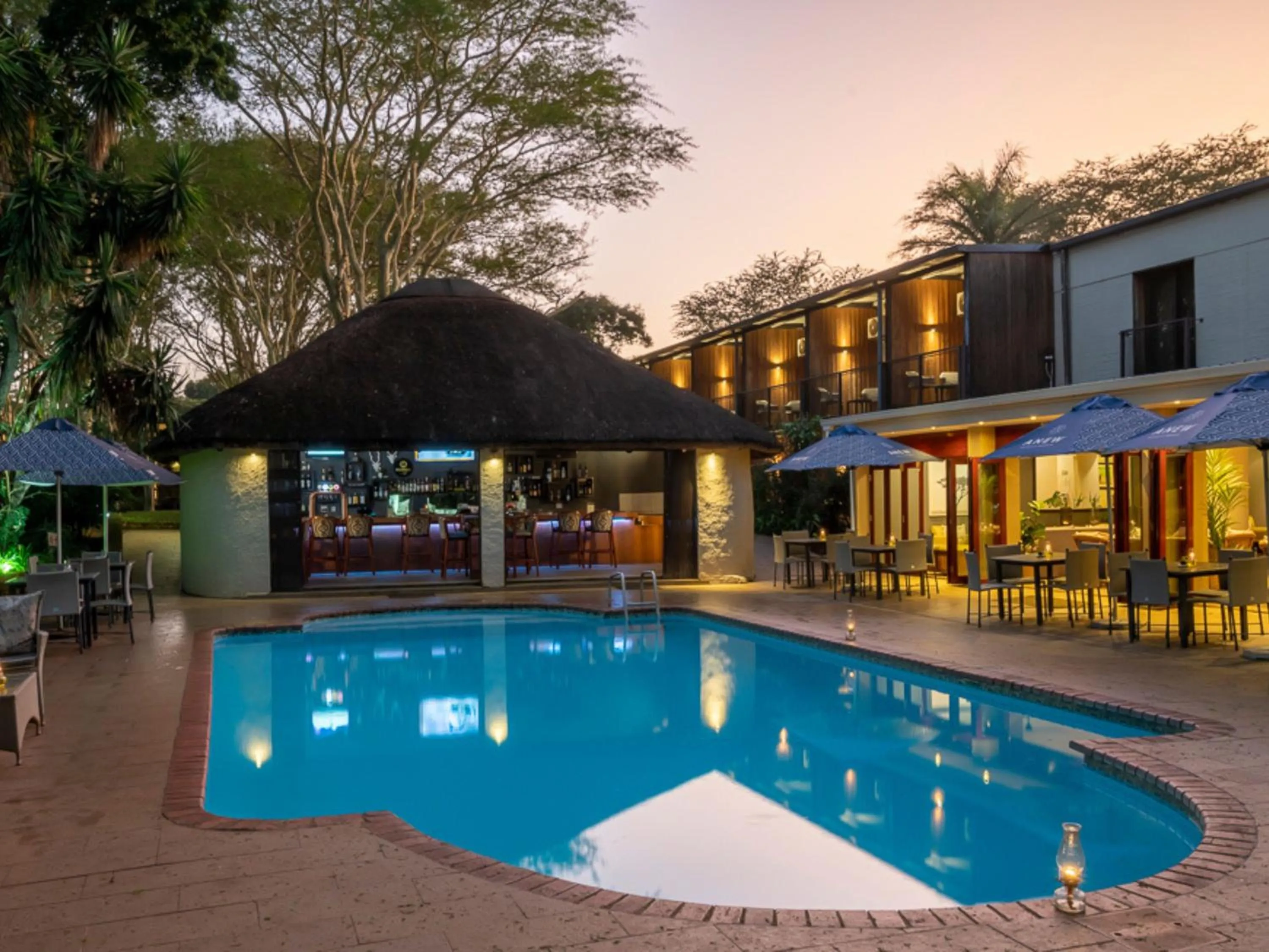 Pool view in ANEW Hotel Hluhluwe