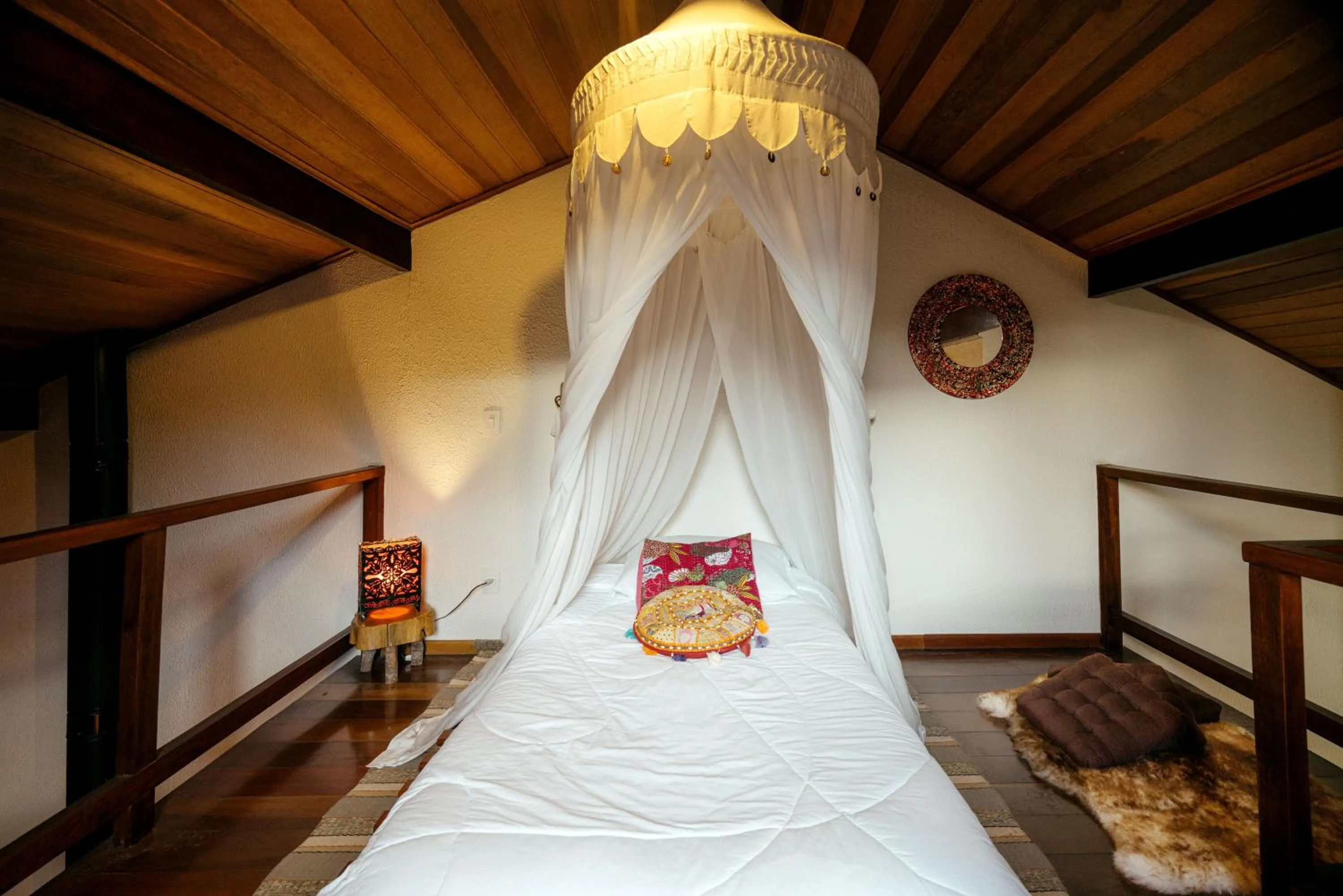 Decorative detail, Bed in Pousada Ahavanoah